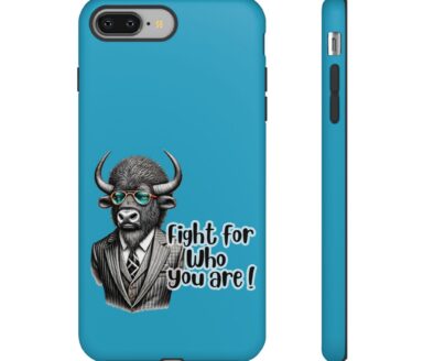 Bull Head Phone Case with Text