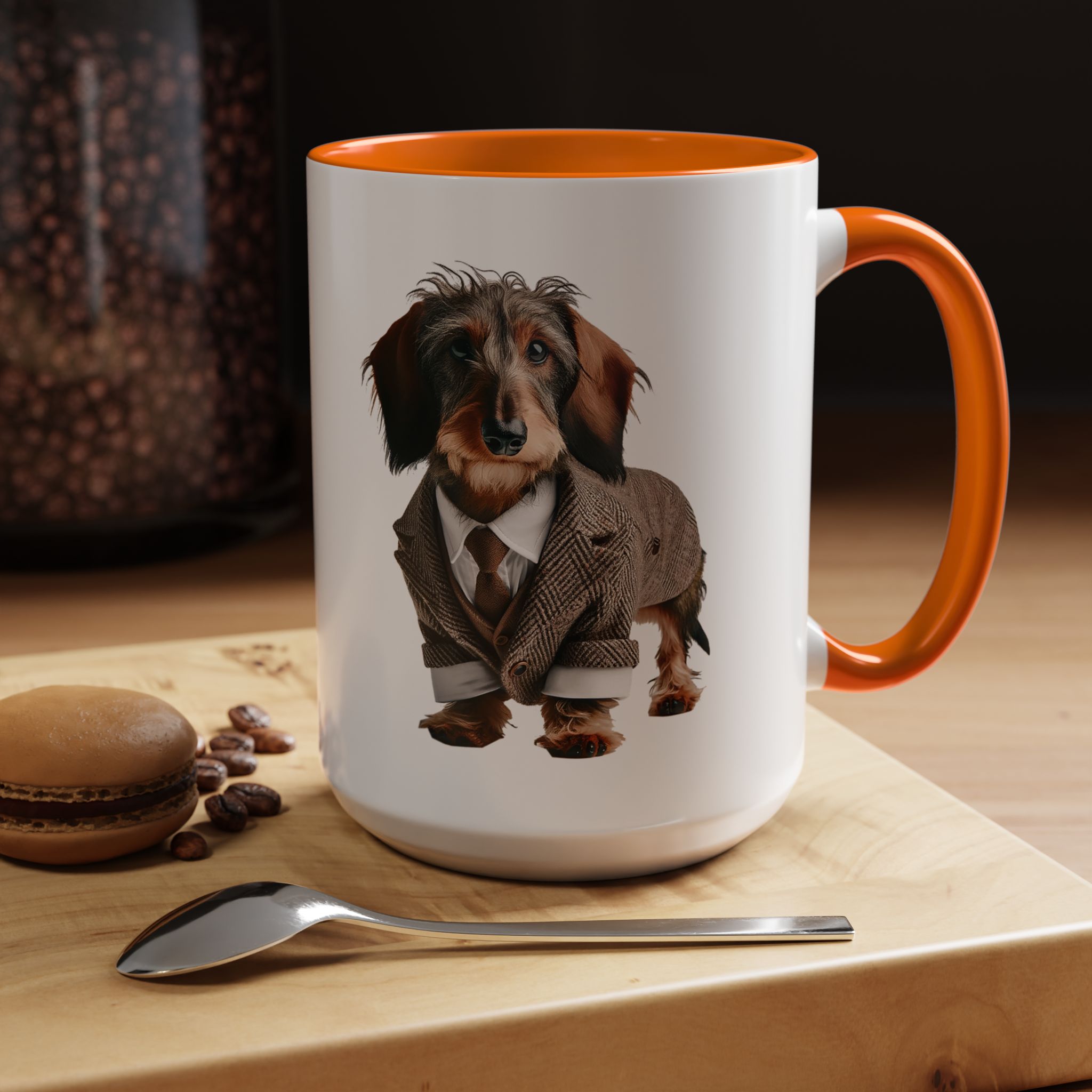 Office mug Dachshund coffee Cup Dog love gift for her unique mug boho tea cup puppy design pet accessory - Image 55