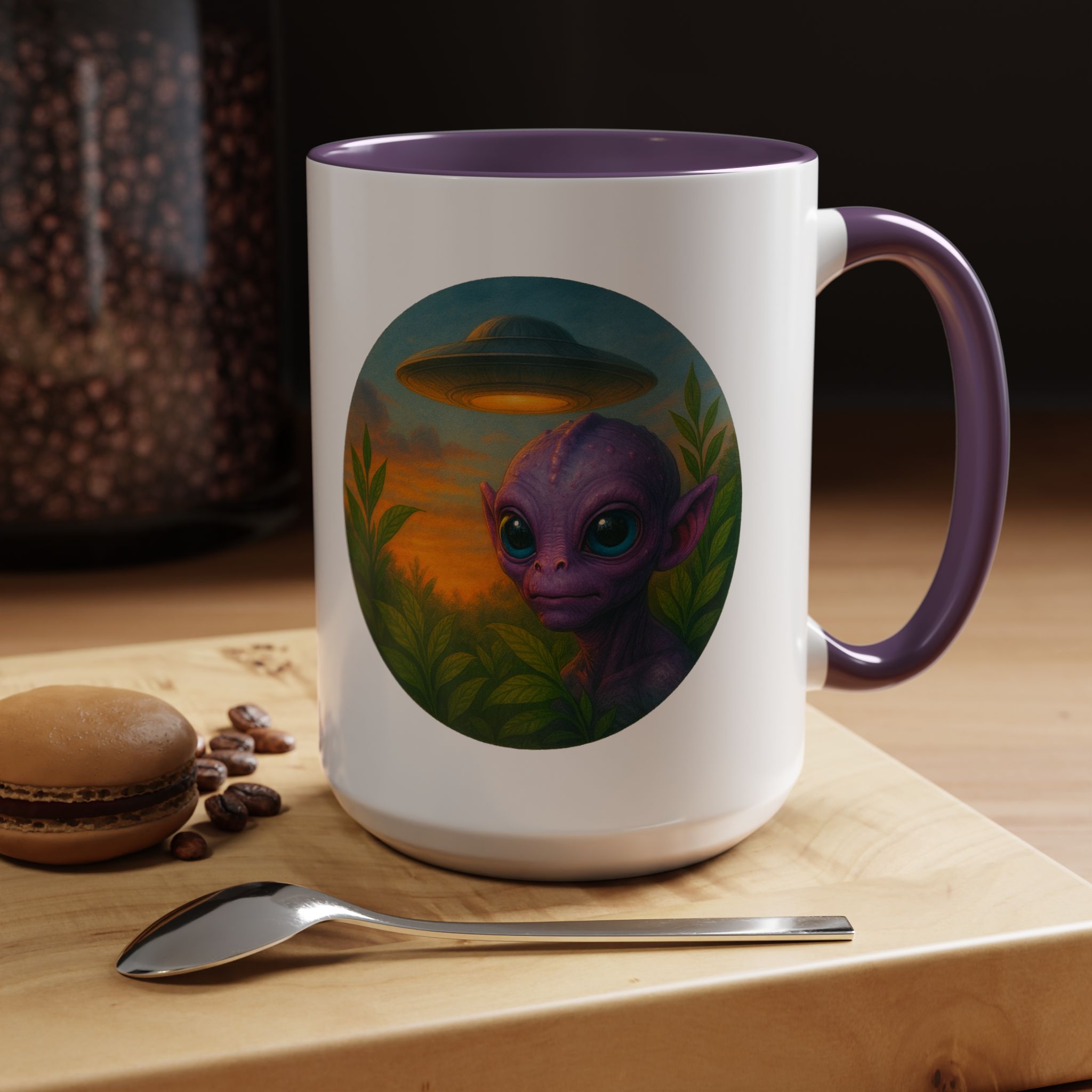 Alien mug and cup extraterrestrial whale fantasy funny vintage graphic oversized womens design - Image 59