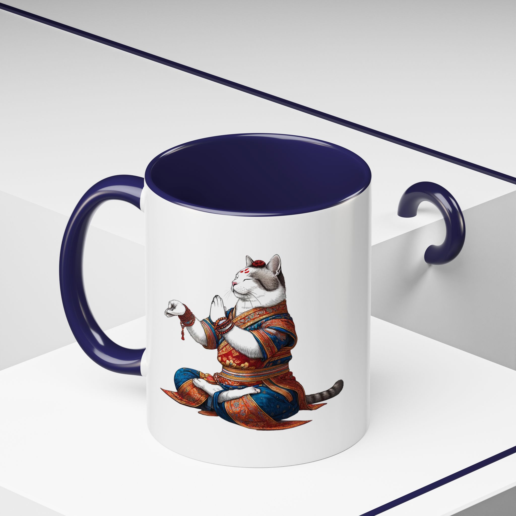 Office Mug cat lover yoga gift for mom Tea cup coffee Mug meditation accessory mindfulness pet design - Image 12