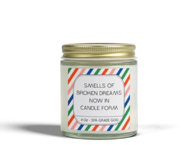 Spa-Grade Candle with Unique Scent Label