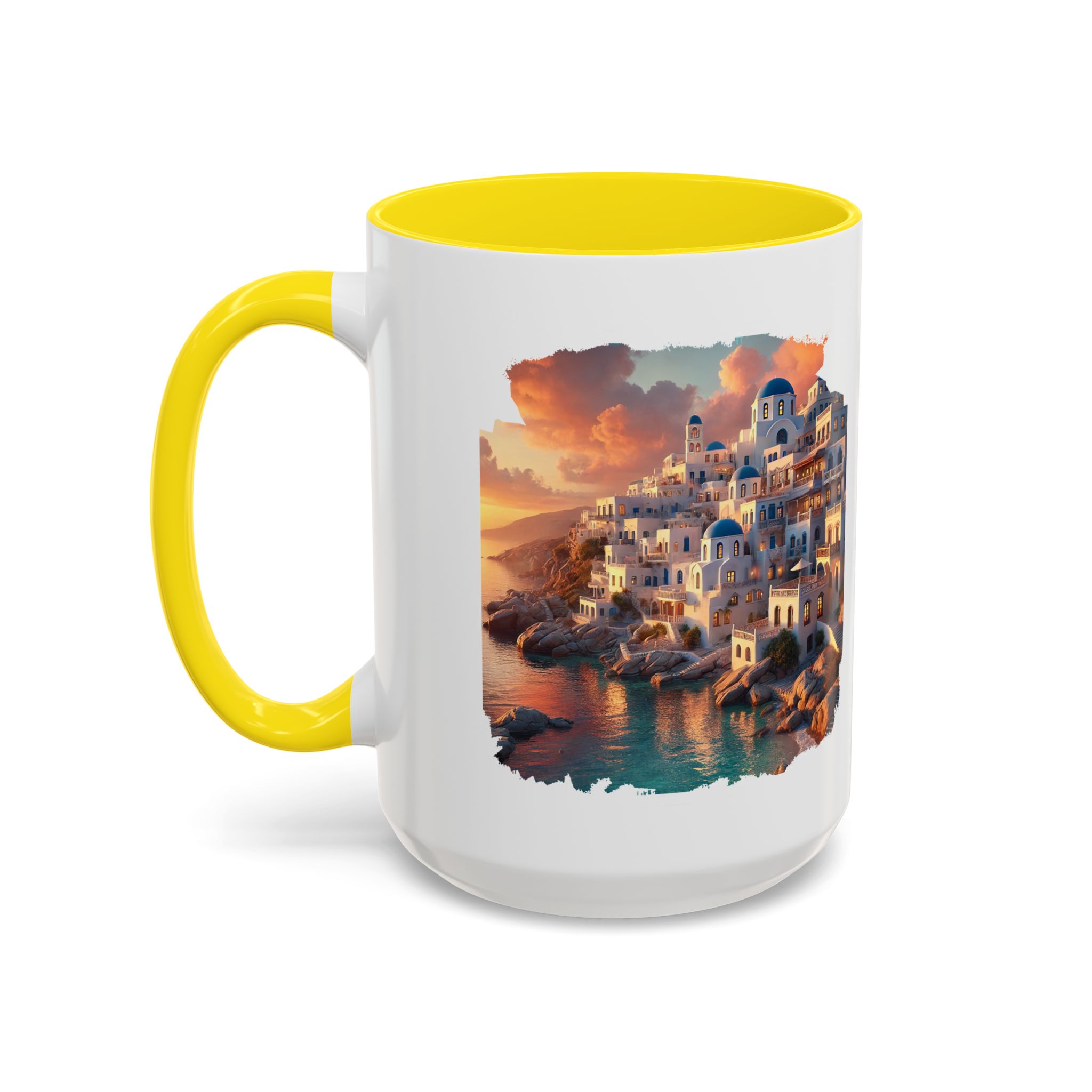 Office mug landscape Santorini caldera office mug nature print greece boho gift coffee cup tea accessory unique - Image 62