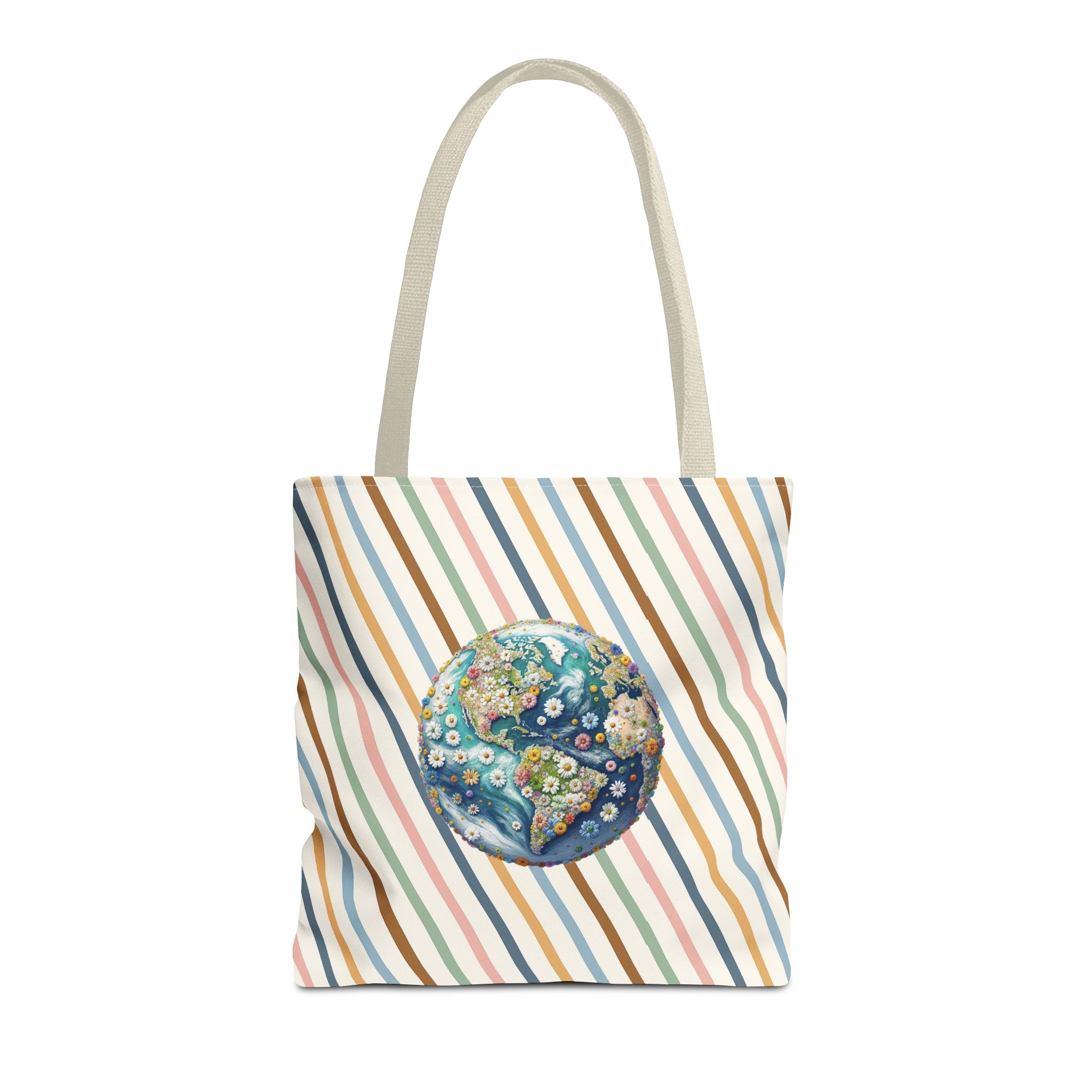 Floral Planet canvas tote bag ecology cute tote bag vintage bag perfect for nature lovers and shoulder bag gift for her - Image 21