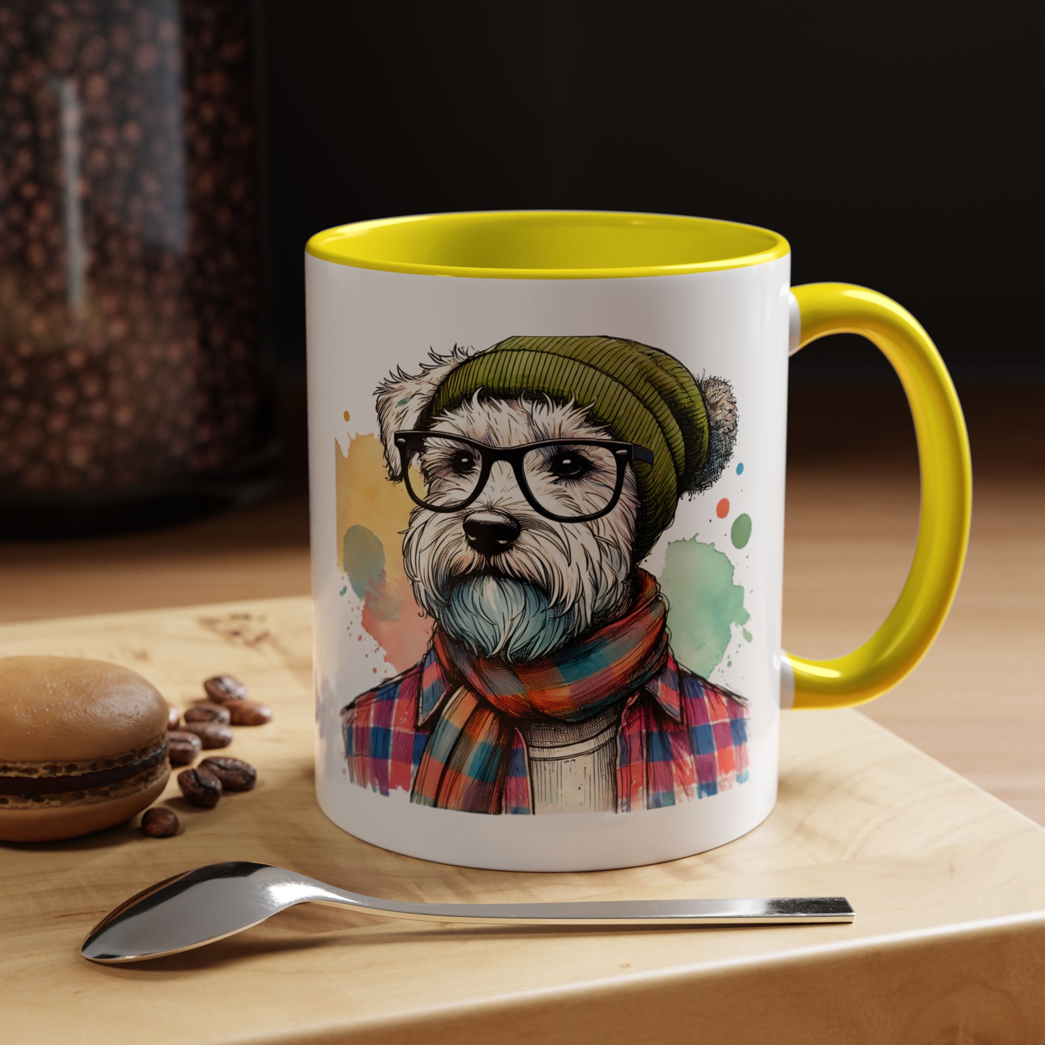 Funny mug dog Boho coffee mug funny gift pet lover hipster accessory lover tea office mug unique design - Image 51