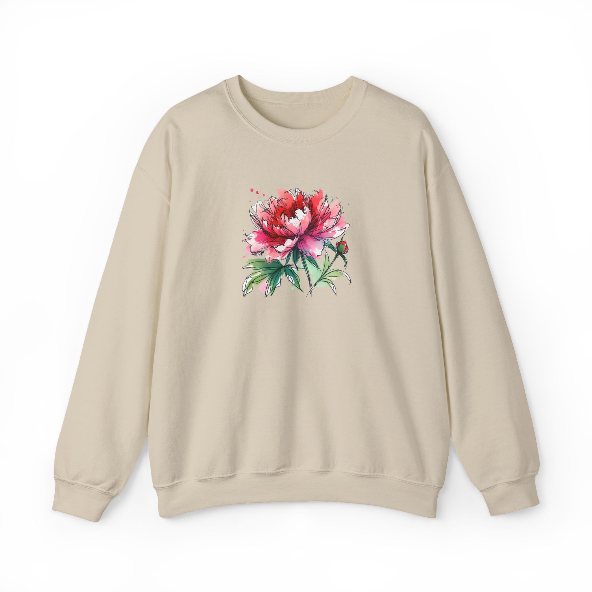 Flower sweatshirt – Tropical sweatshirt – Boho Flower sweater nature print - Image 12