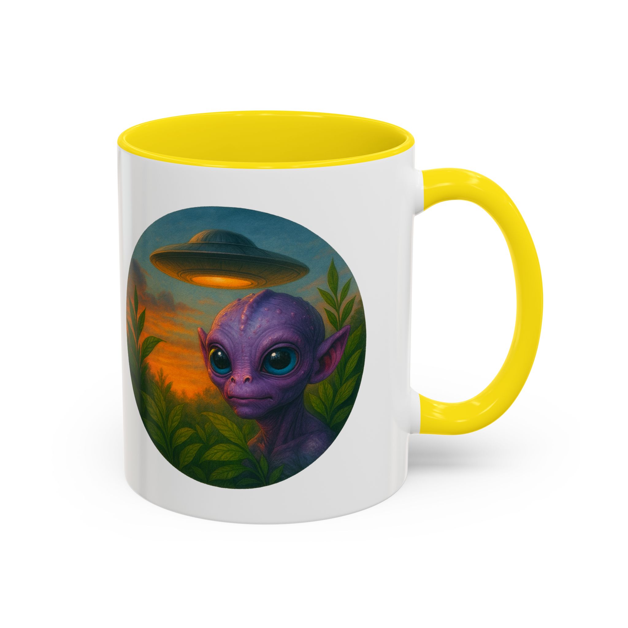 Alien mug and cup extraterrestrial whale fantasy funny vintage graphic oversized womens design - Image 2
