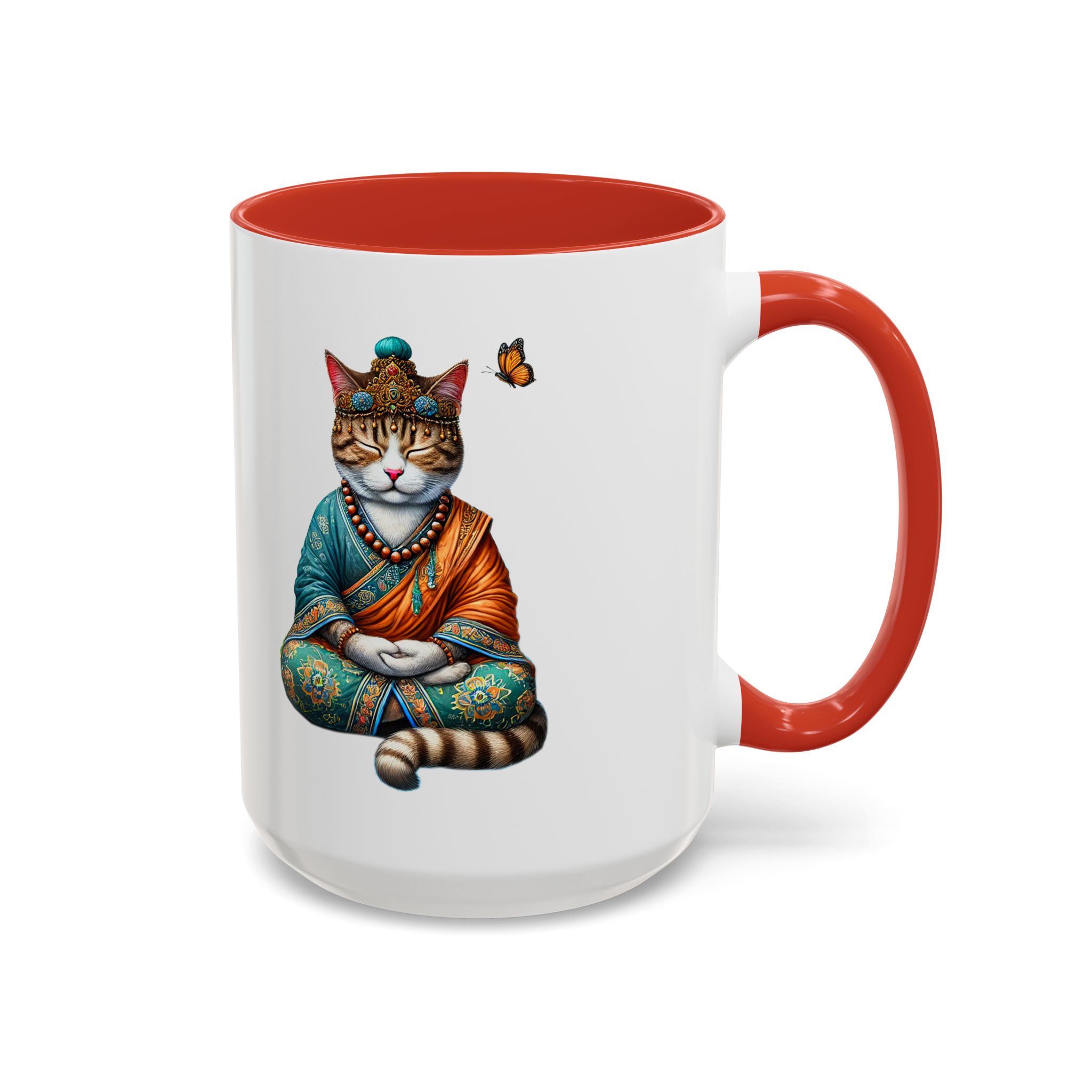 Coffee Mug meditation unique Mug cat lover tea cup yoga gift for her mindfulness accessory pet design – Image 33