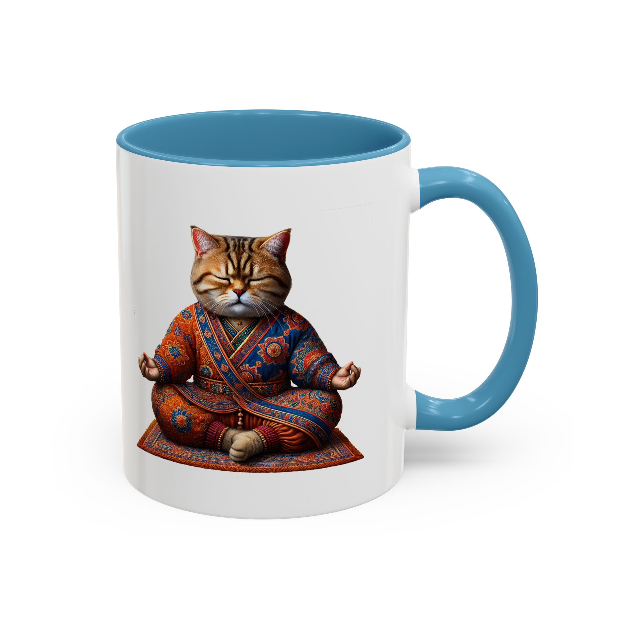 Office Mug cat lover yoga gift for mom Tea cup coffee Mug meditation accessory mindfulness pet design - Image 2