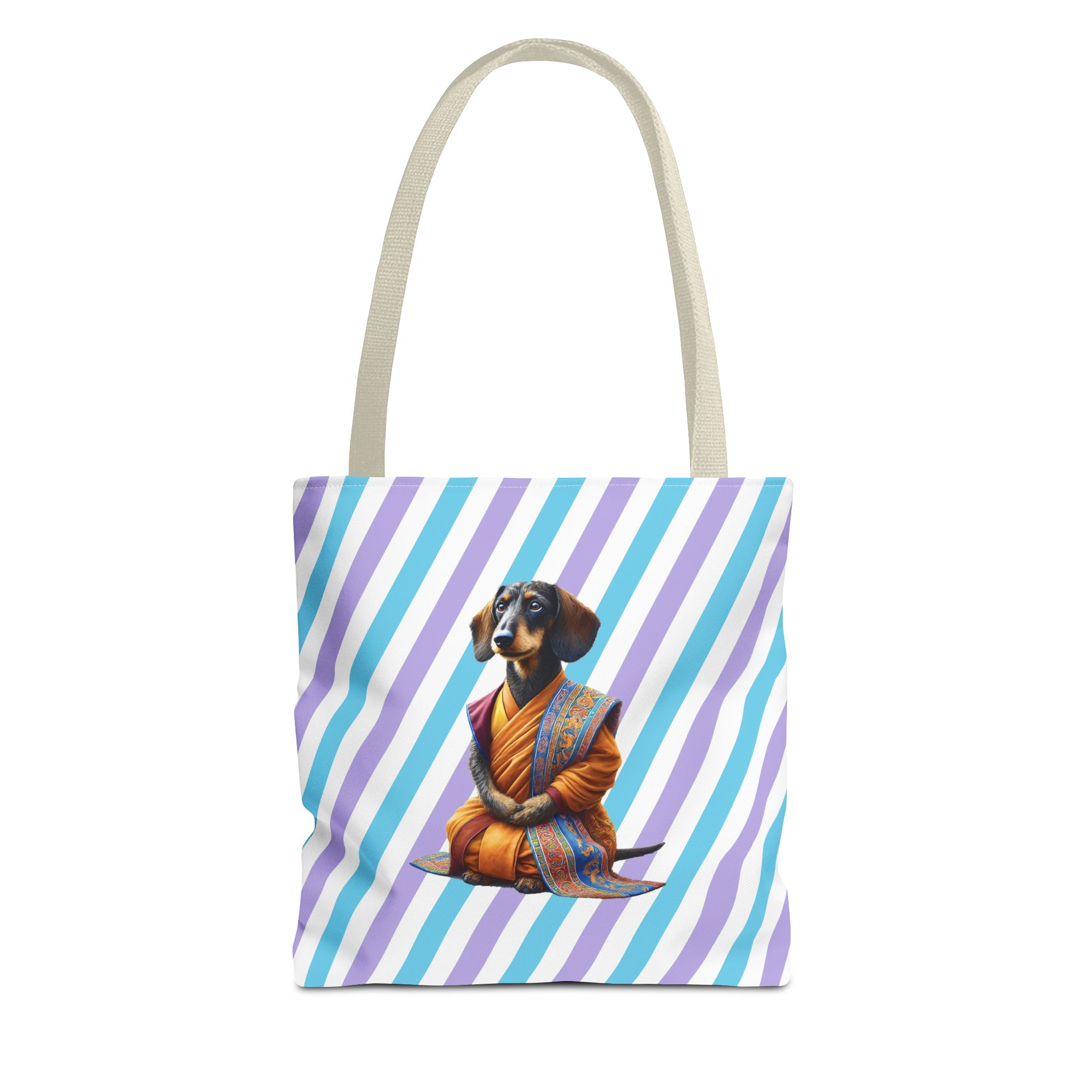 Meditation canvas tote bag Dog cute tote bag mindfulness design Dog funny gift colourful shoulder bag puppy purse - Image 19