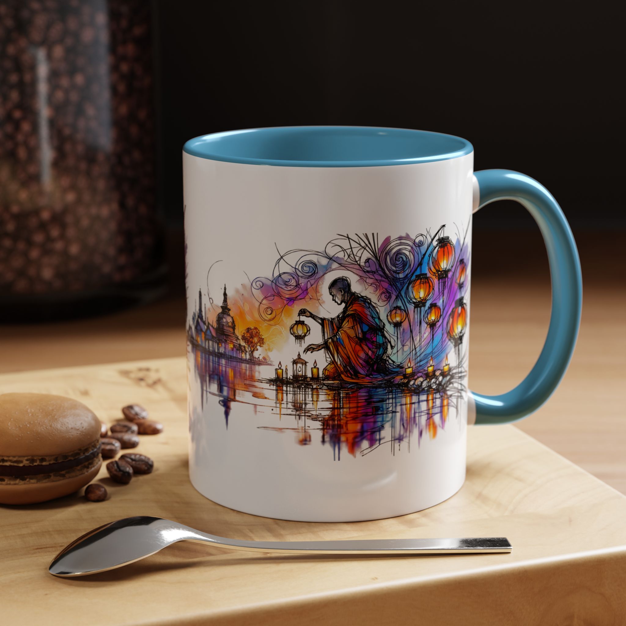 Office mug Buddha coffee Cup yoga tea Mug coffee meditation accessory mindfulnss cool gift for her – Image 35