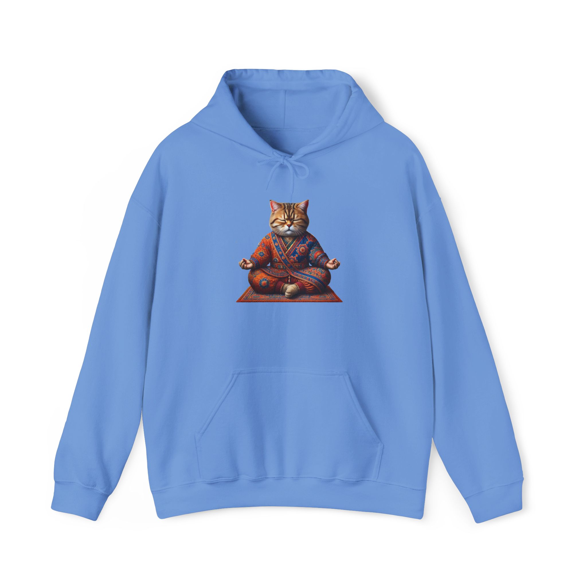 Cat Meditation Hoodie – Boho Cat Hoodie – Kitty Yoga Hoodie spiritual print