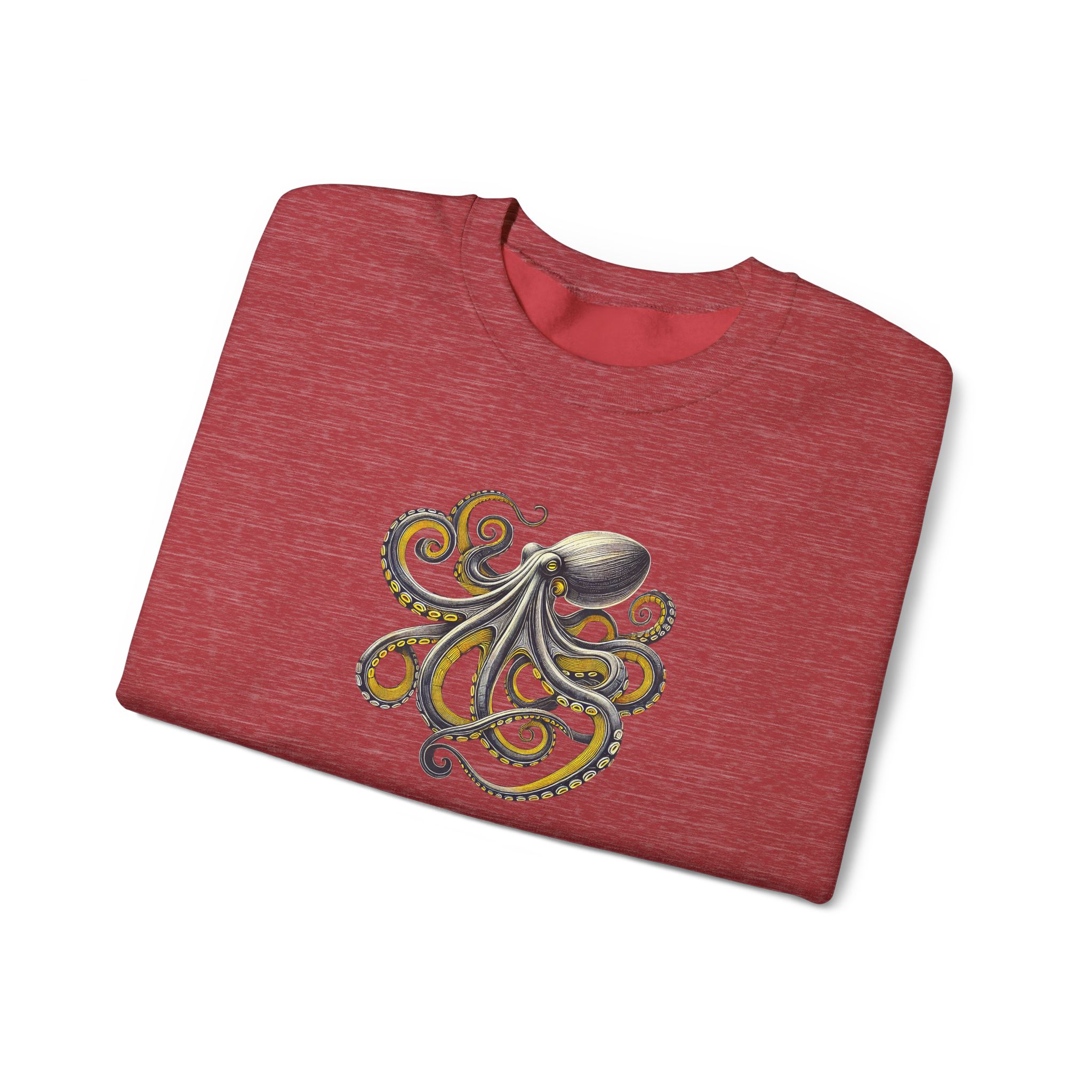 Octopus sweatshirt – Boho Octopus sweater – Japan Octopus Sweatshirt nature print - Image 31