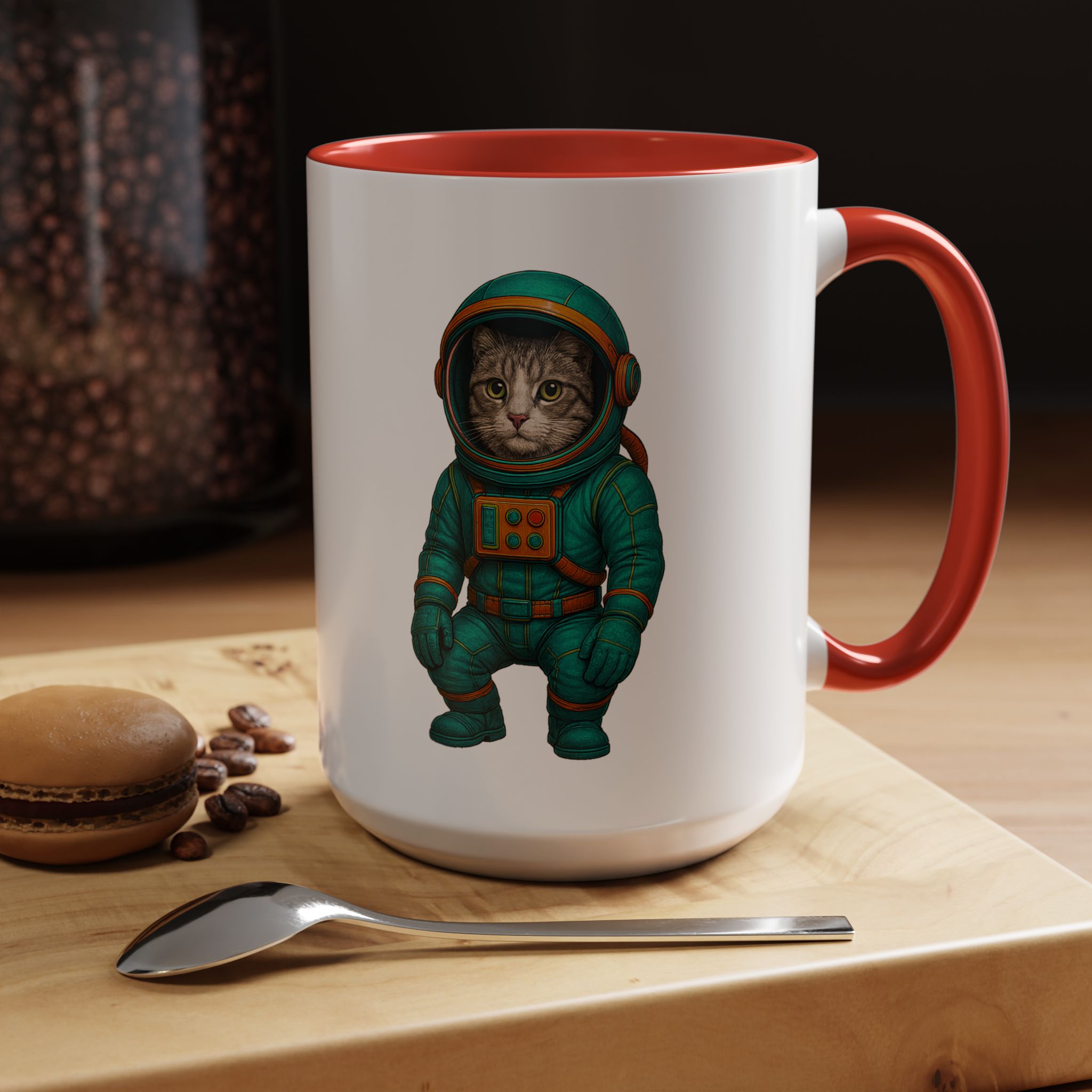 Coffee Mug funny Cat lover boho Mug Cat astronaut tea cup pet unique accessory kitten gift for her - Imagen 35