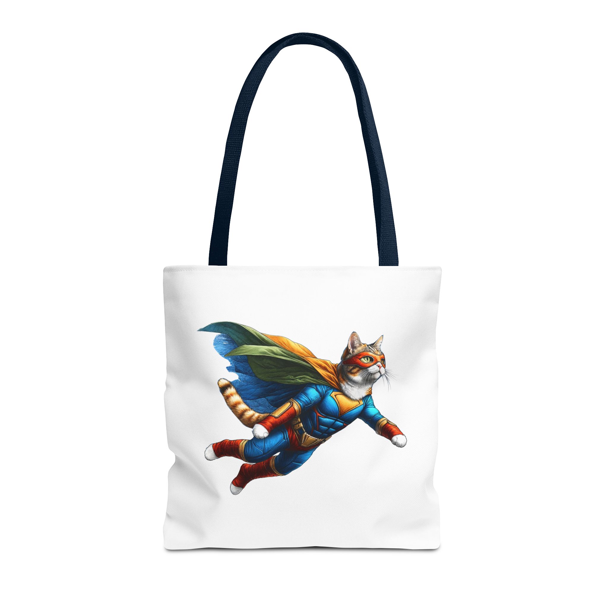 Copy of superhero tote bag cat canvas tote bag funny handbag fantasy purse kitten lover cool cat shoulder bag – Image 27