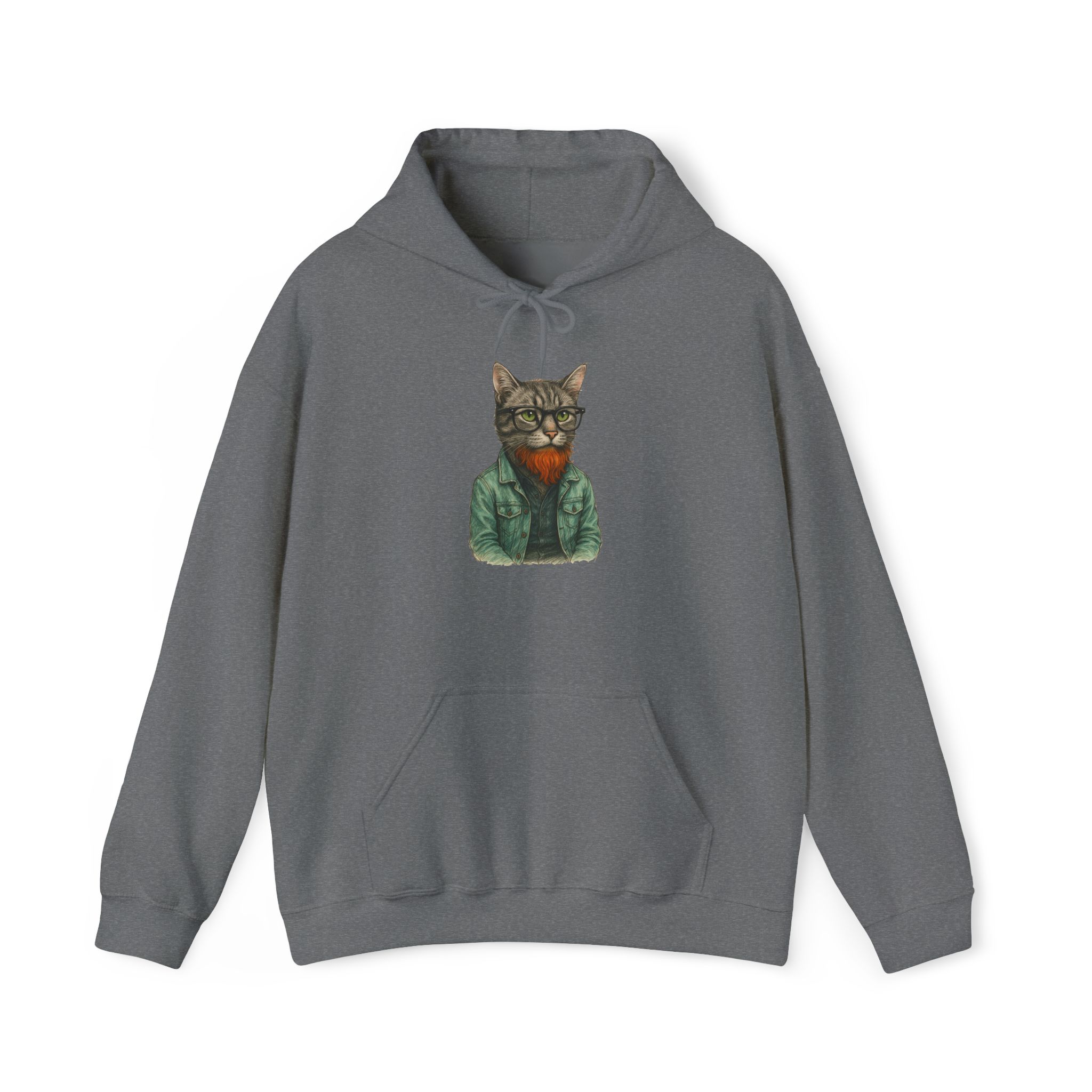 Hipster Cat Hoodie – Kitty Hoodie – Boho Cat sweatshirt hipster print - Image 16