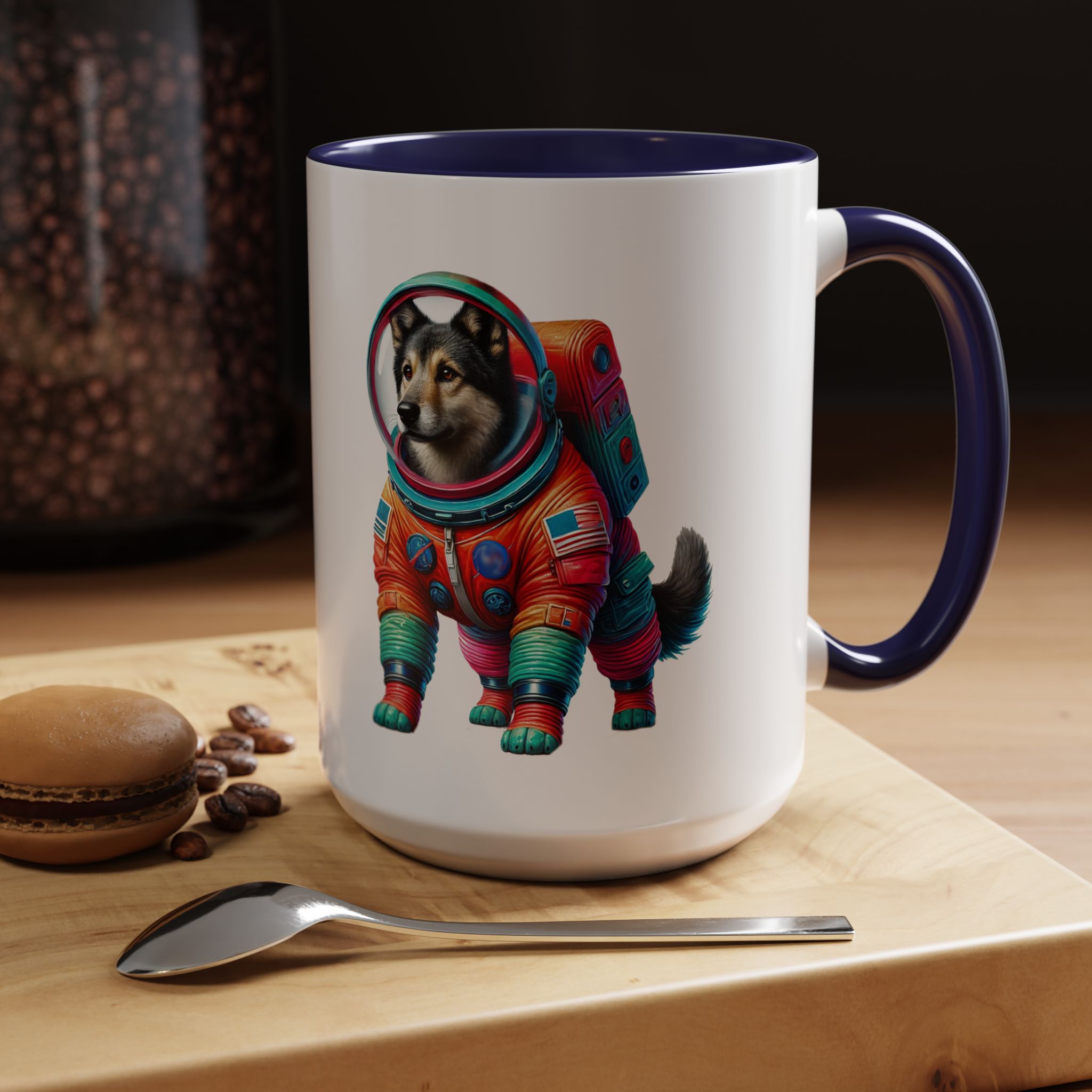 Office mug Dog Outerspace coffee cup Dachshund astronaut tea lover boho gift for her pet accessory puppy - Image 27
