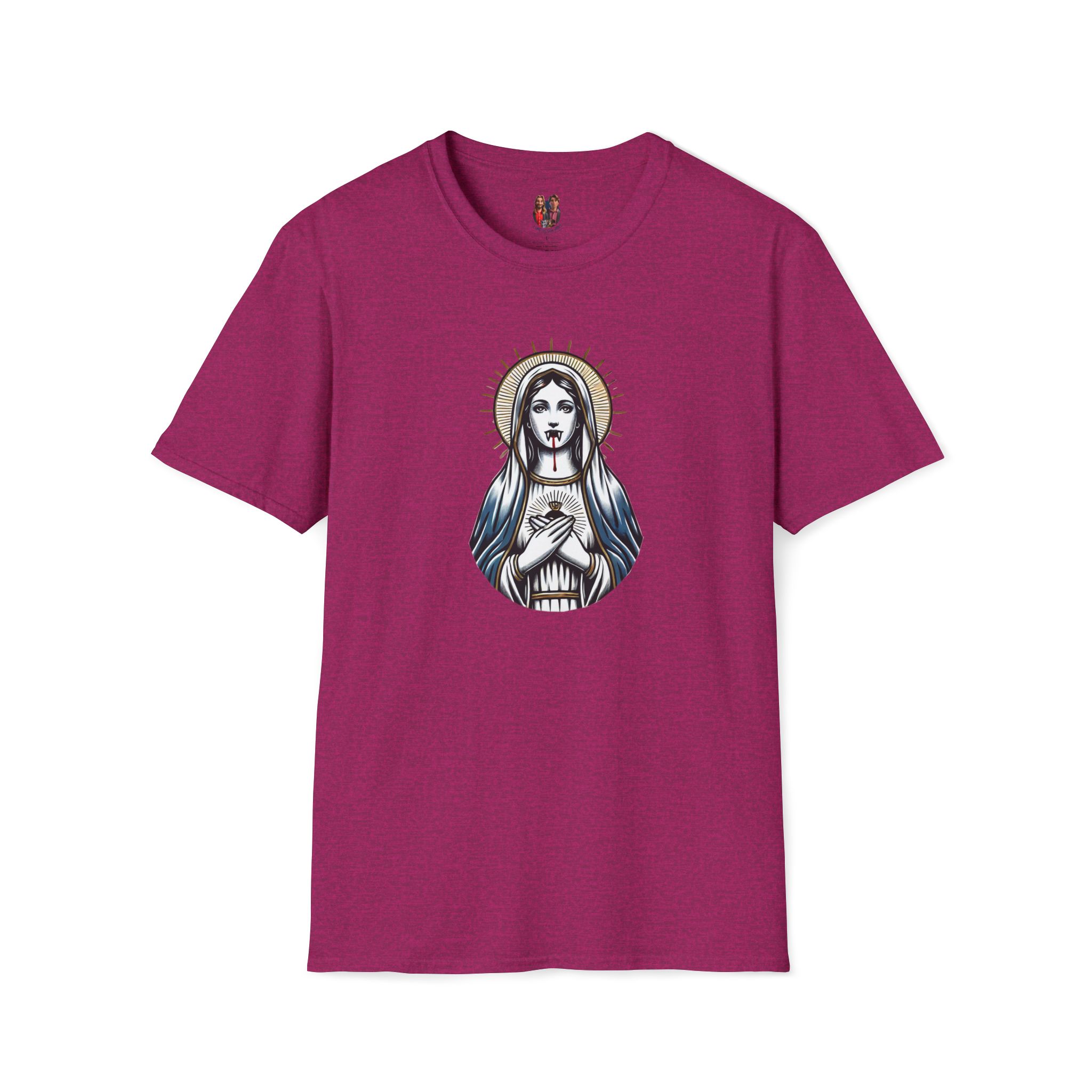 Ironic Tshirt vampire graphic tee virgin mary sarcastic clothing gift satirical print cool apparel comfy outfit comfort colors shirt - Image 16