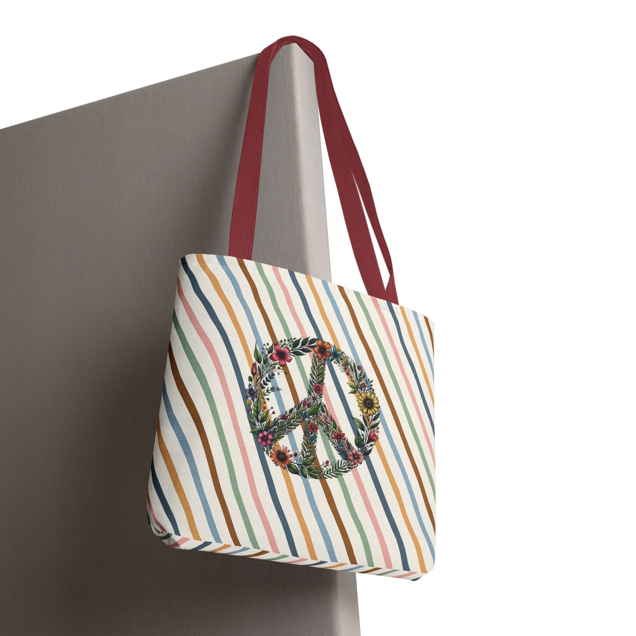 Peace and Love tote bag positive vibes and dreamy vintage look - Image 10