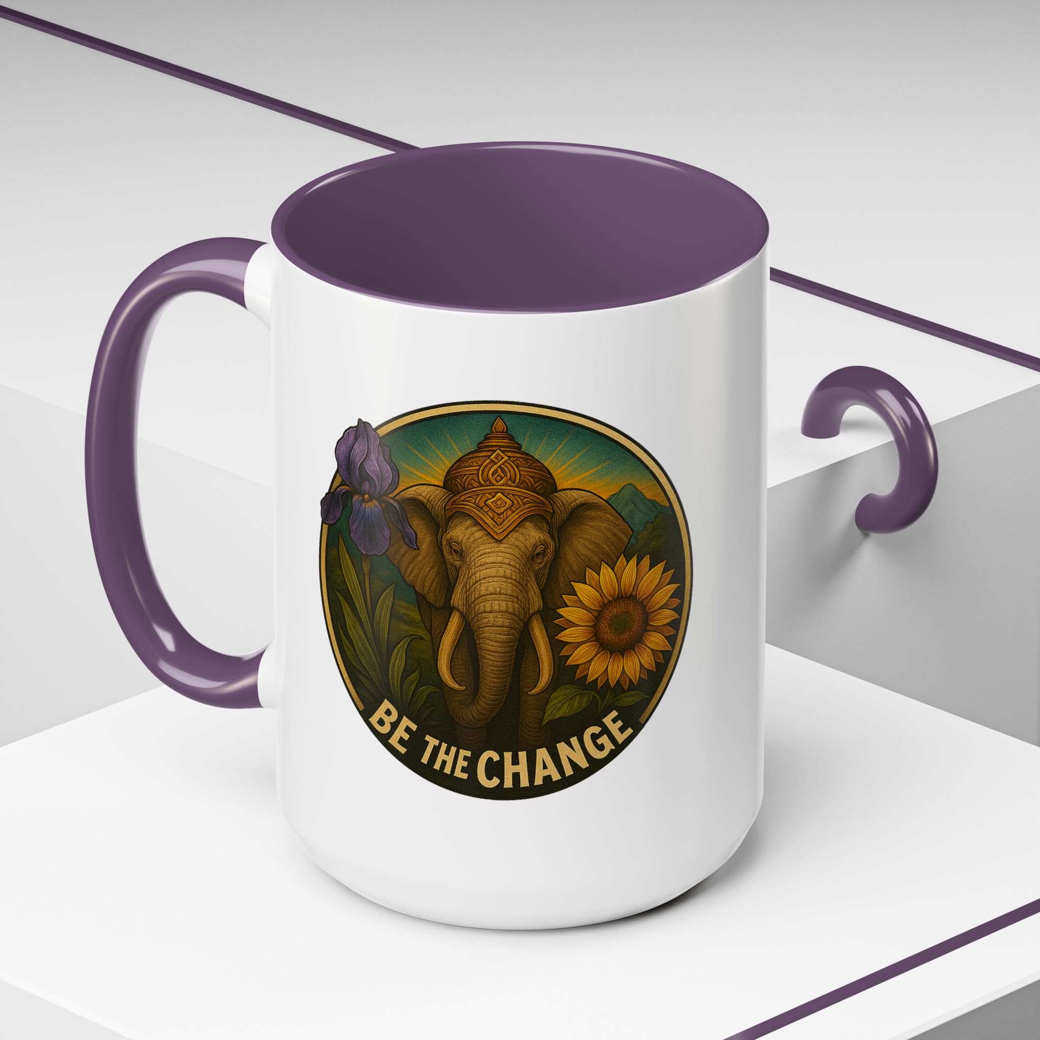 Surrealist coffee mug buddha Fantasy mug Limited Edition Hand Drawn Art by Real Artist - Imagen 60