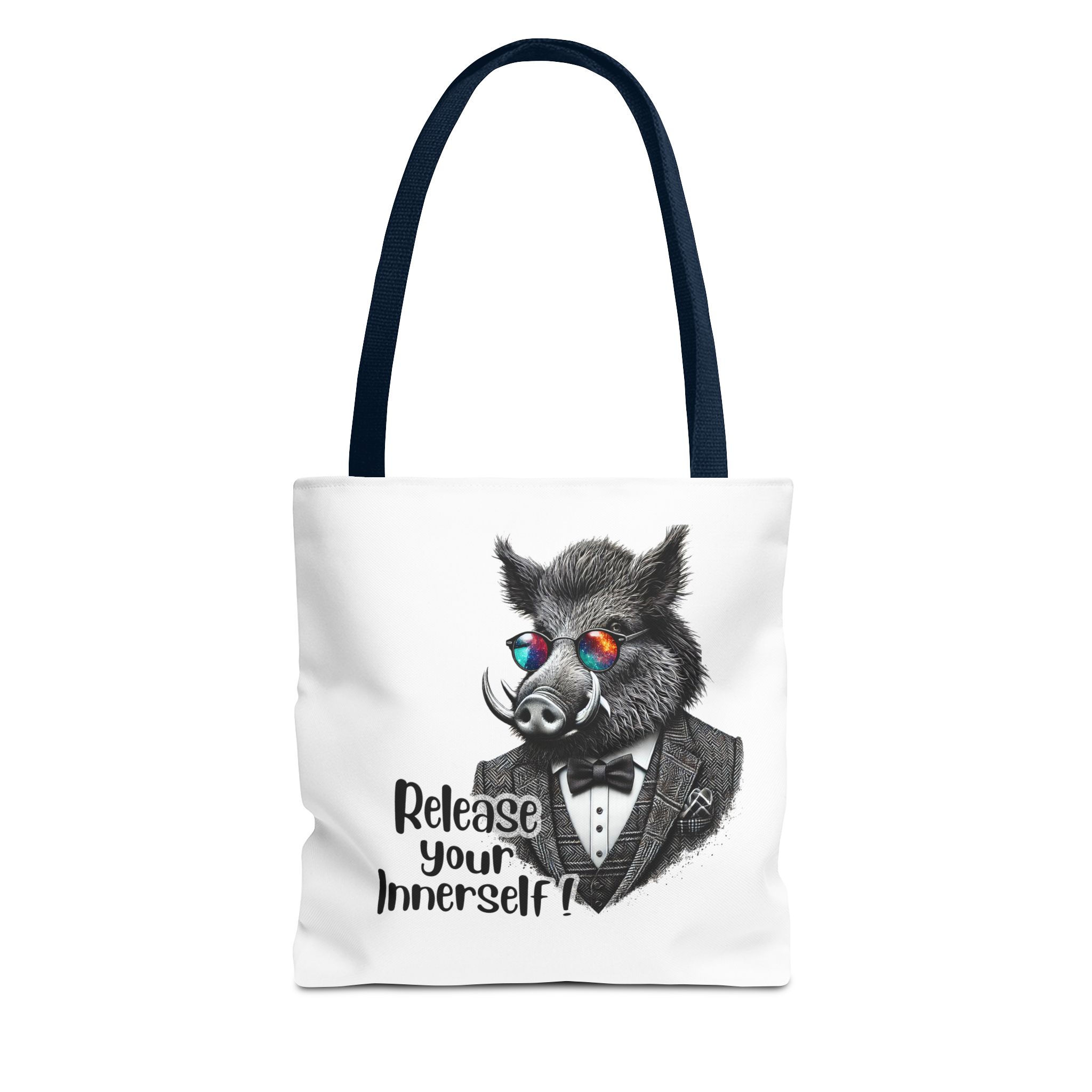 Canvas tote bag Motivational shoulder bag boar cute tote bag funny shoulder bag self confidence cool vintage bag – Image 25