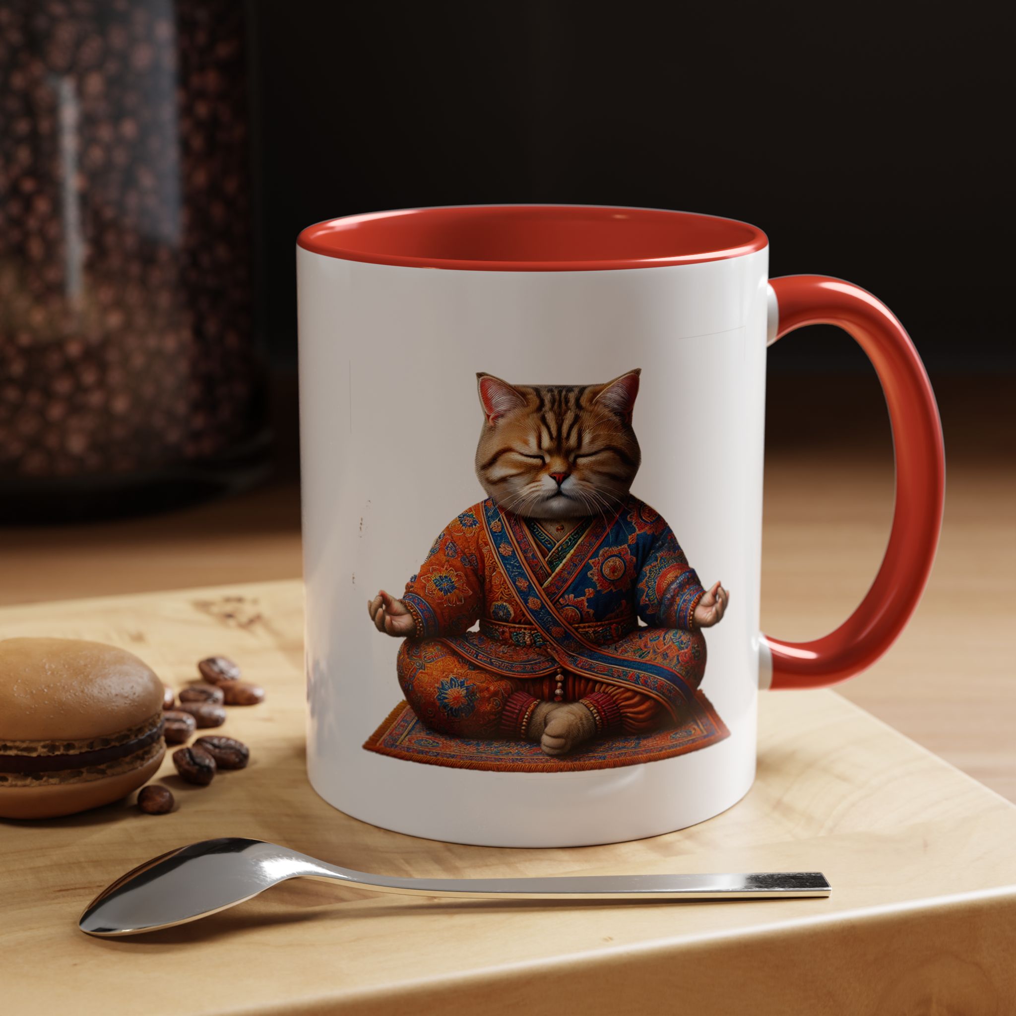 Office Mug cat lover yoga gift for mom Tea cup coffee Mug meditation accessory mindfulness pet design - Image 19
