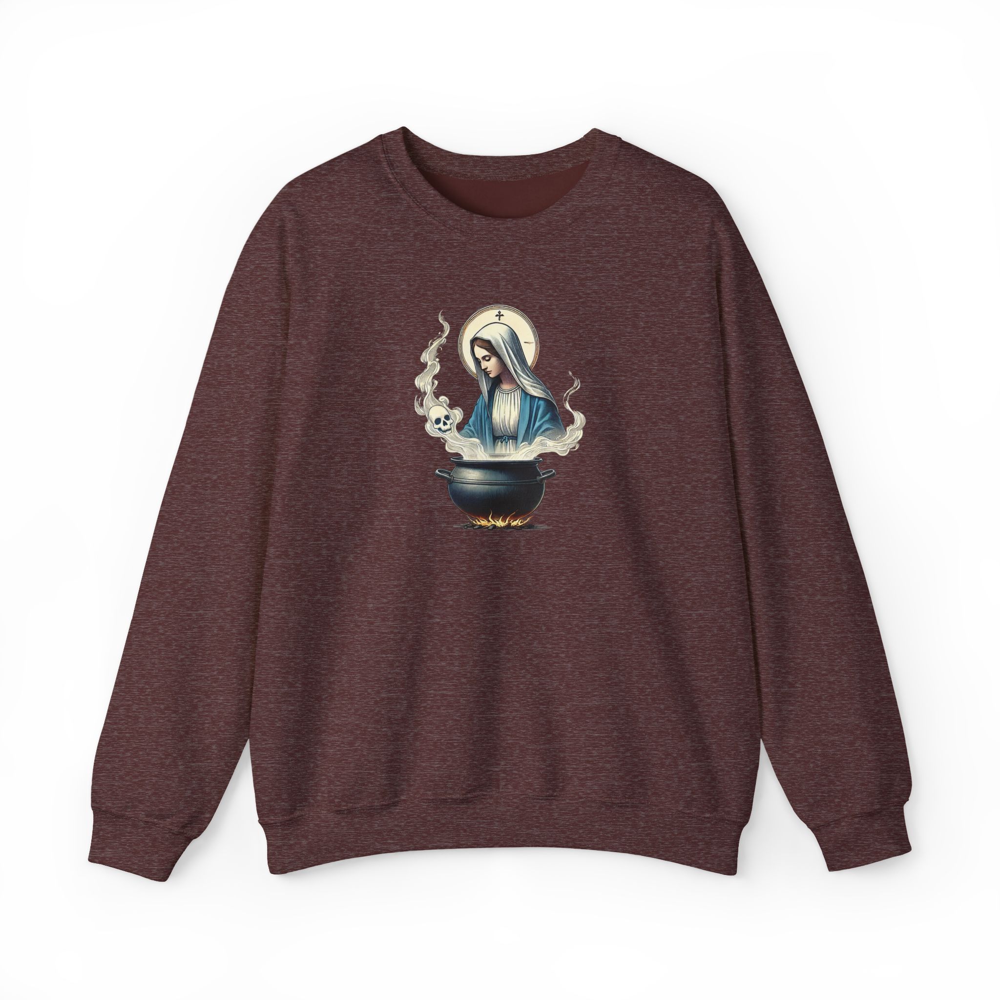 Virgin Mary sweatshirt – Ironic sweater – Funny catholic sweatshirt catholic print - Image 8