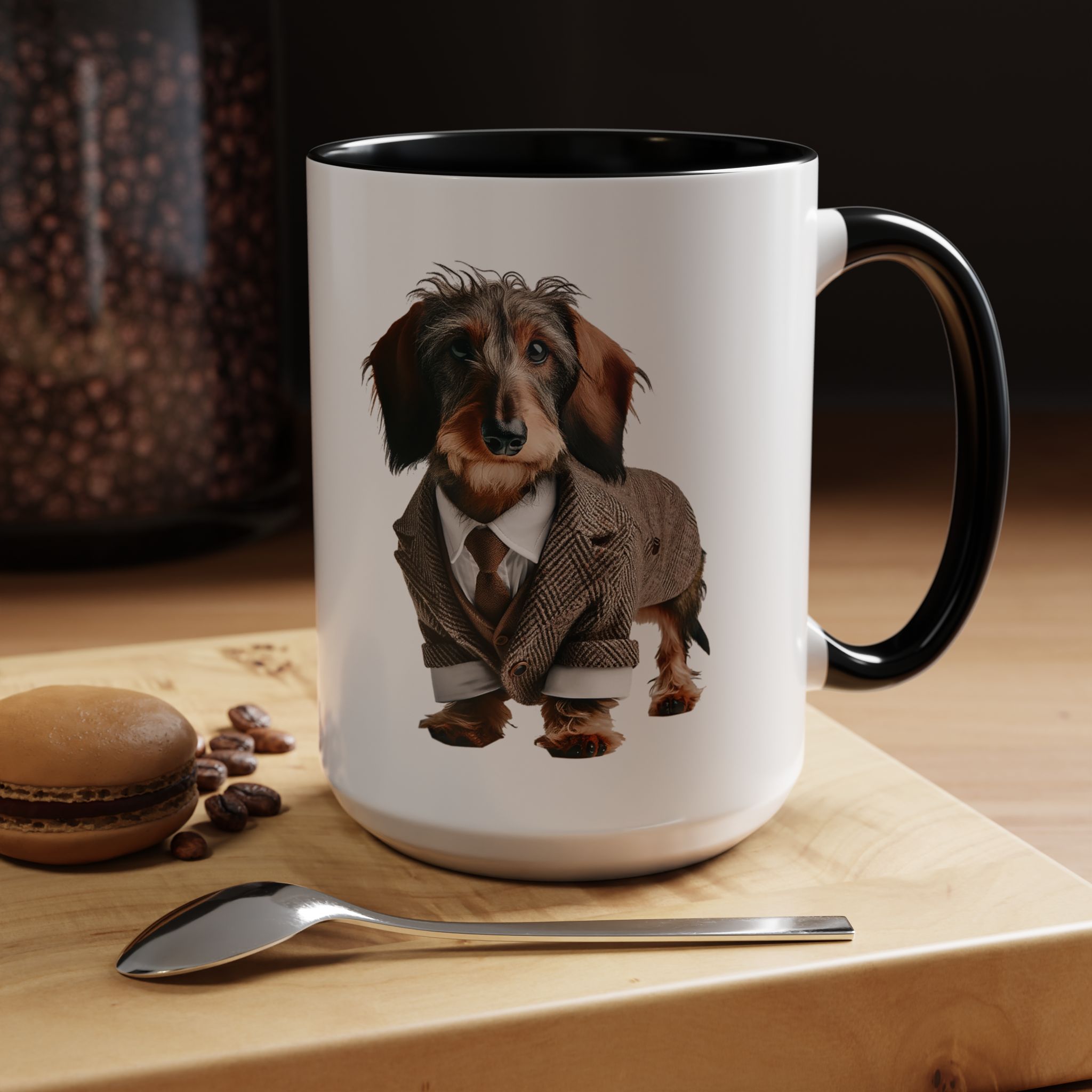 Office mug Dachshund coffee Cup Dog love gift for her unique mug boho tea cup puppy design pet accessory - Image 19