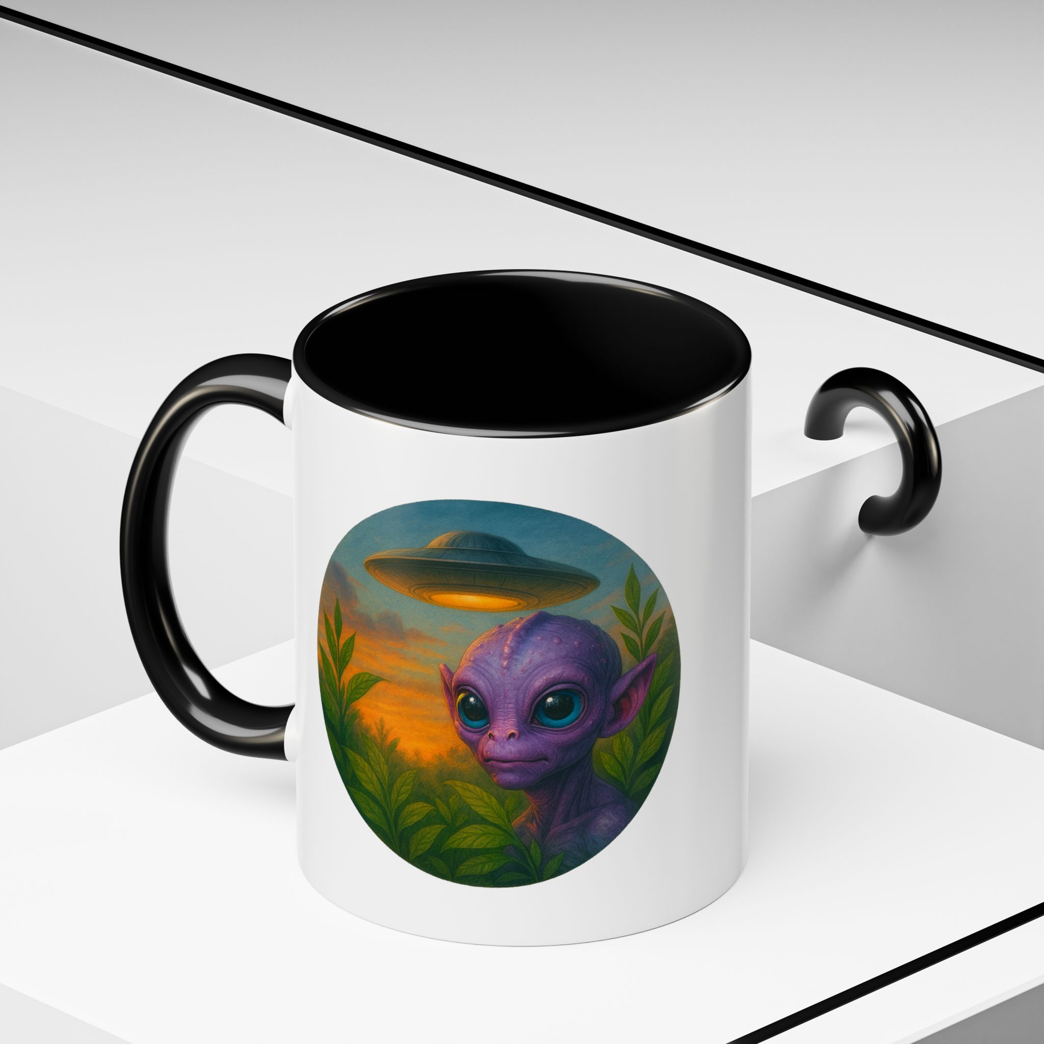 Alien mug and cup extraterrestrial whale fantasy funny vintage graphic oversized womens design - Image 8