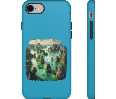 Phone Case with Scenic Landscape Design