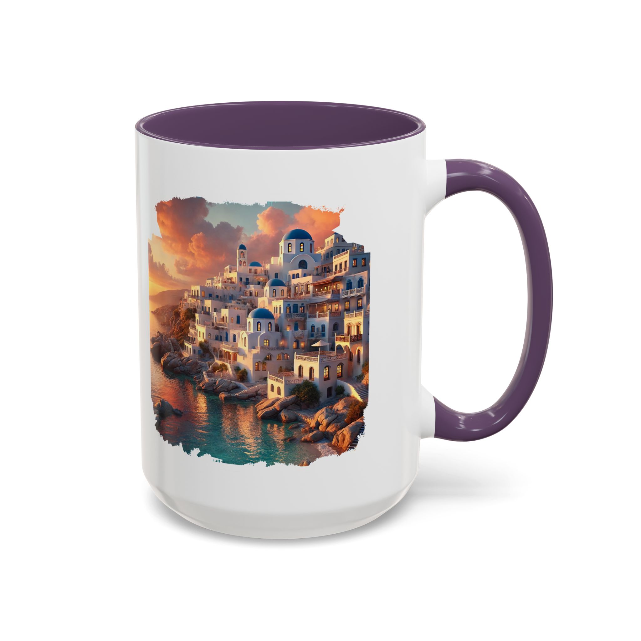 Office mug landscape Santorini caldera office mug nature print greece boho gift coffee cup tea accessory unique - Image 57