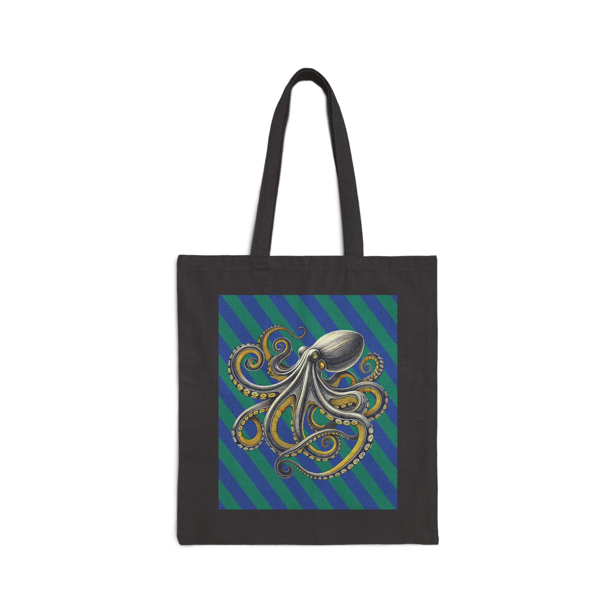 boho canvas tote bag octopus calligraphy handbag japanese clothing gift cool shoulder bag vintage apparel comfy - Image 5
