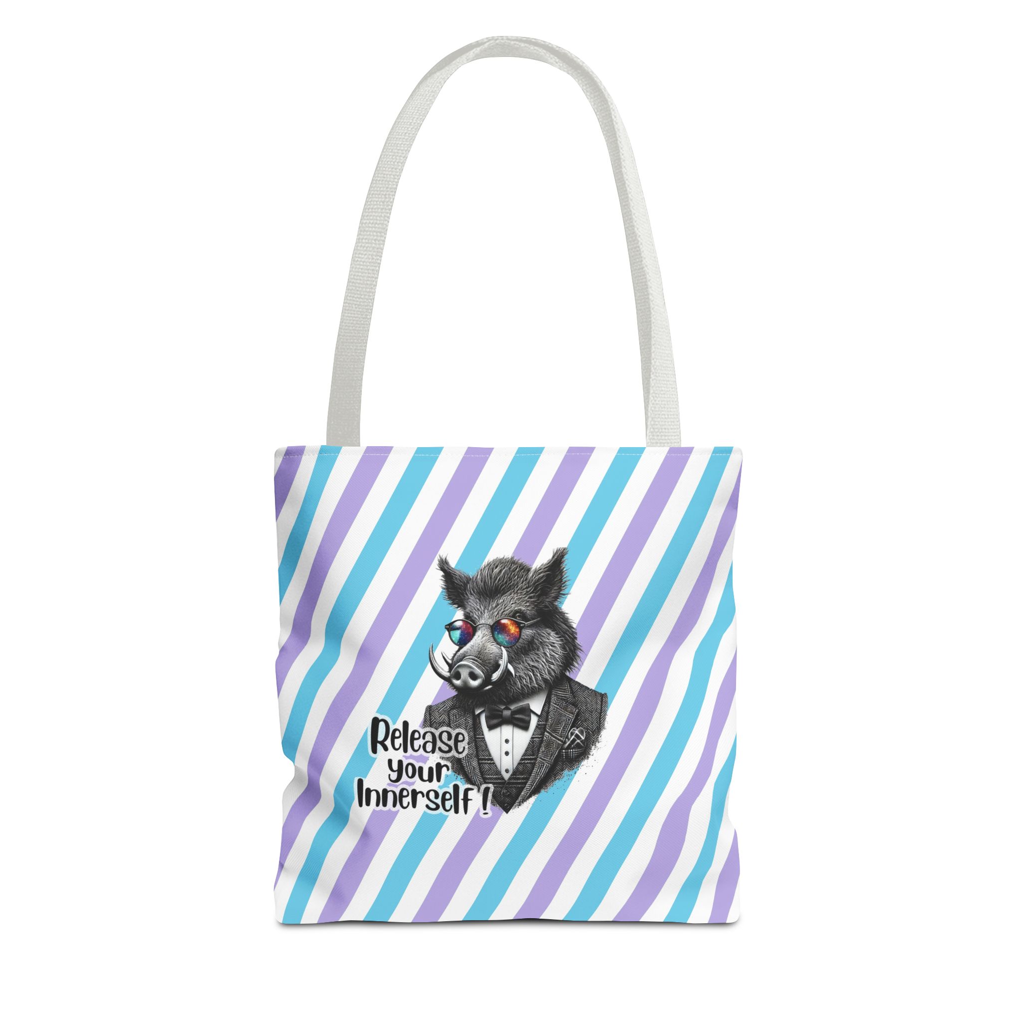 Canvas tote bag Motivational shoulder bag boar cute tote bag funny shoulder bag self confidence cool vintage bag – Image 13