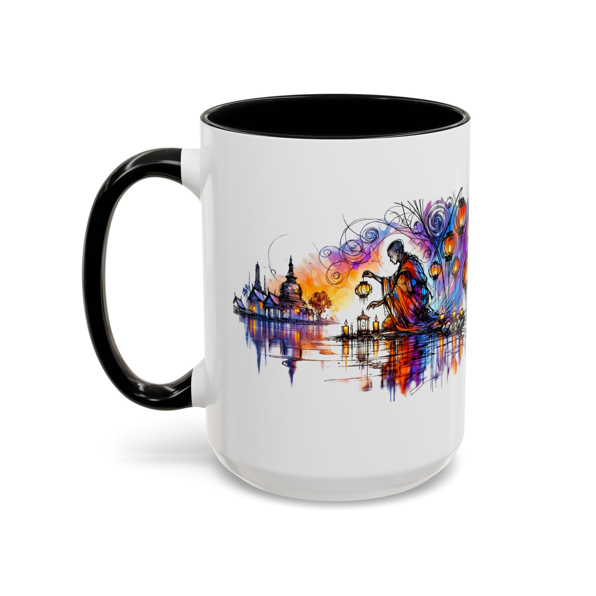 Office mug Buddha coffee Cup yoga tea Mug coffee meditation accessory mindfulnss cool gift for her – Image 18