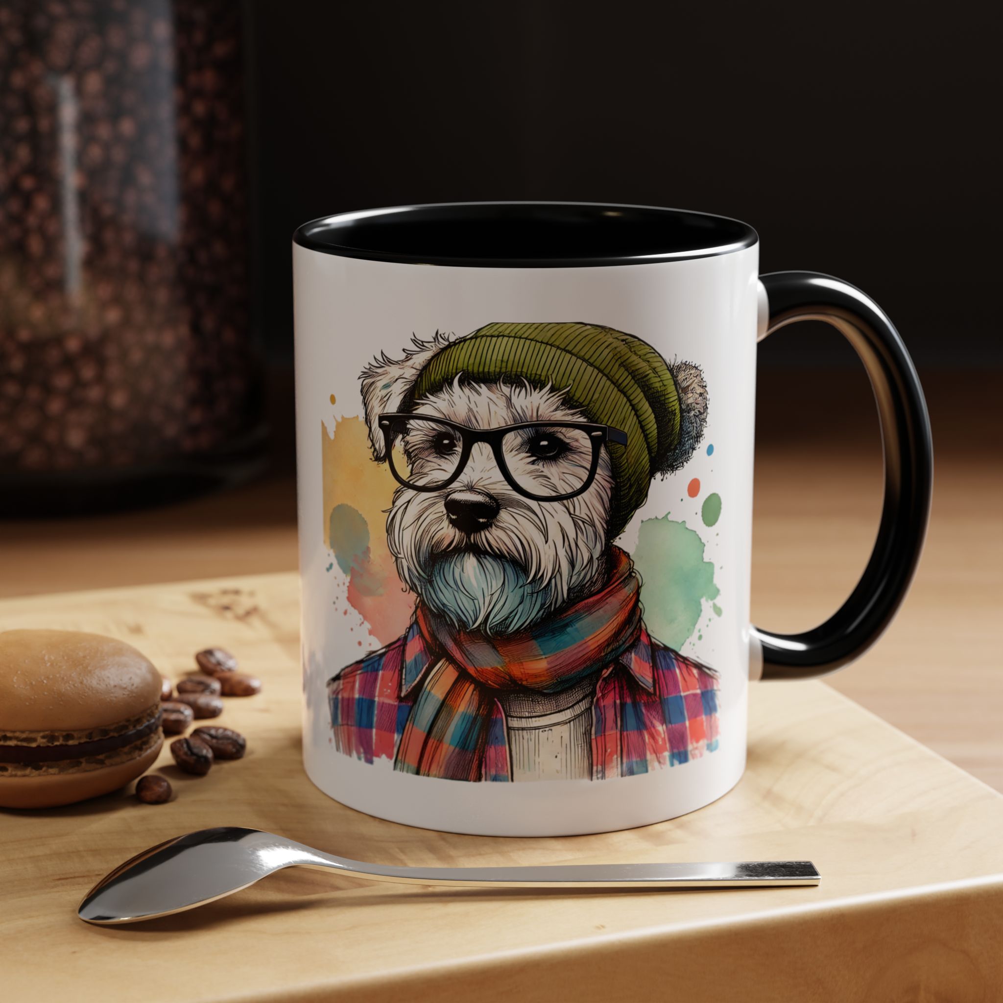 Funny mug dog Boho coffee mug funny gift pet lover hipster accessory lover tea office mug unique design - Image 3