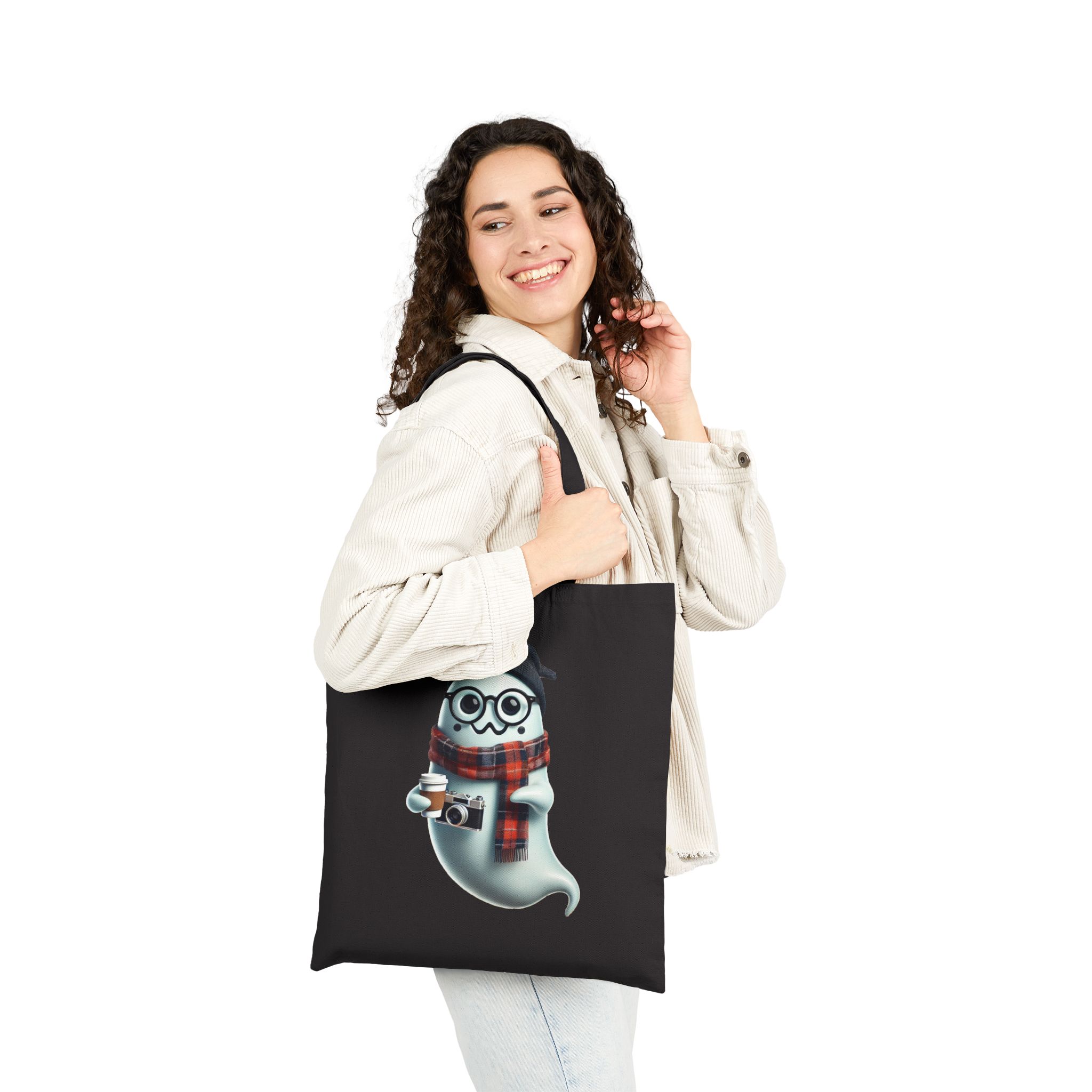 Boho Canvas Tote bag ghost funny Bag hipster gift cool clothing unique shoulder bag purse cute Handbag unique - Image 7