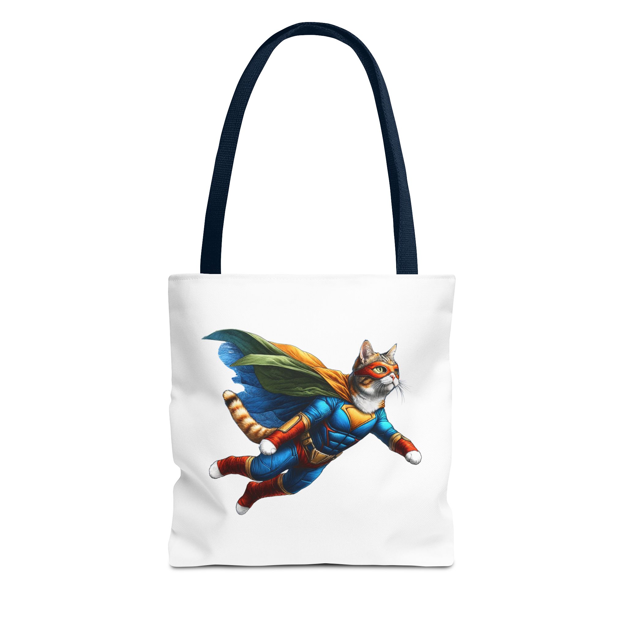 Copy of superhero tote bag cat canvas tote bag funny handbag fantasy purse kitten lover cool cat shoulder bag – Image 25