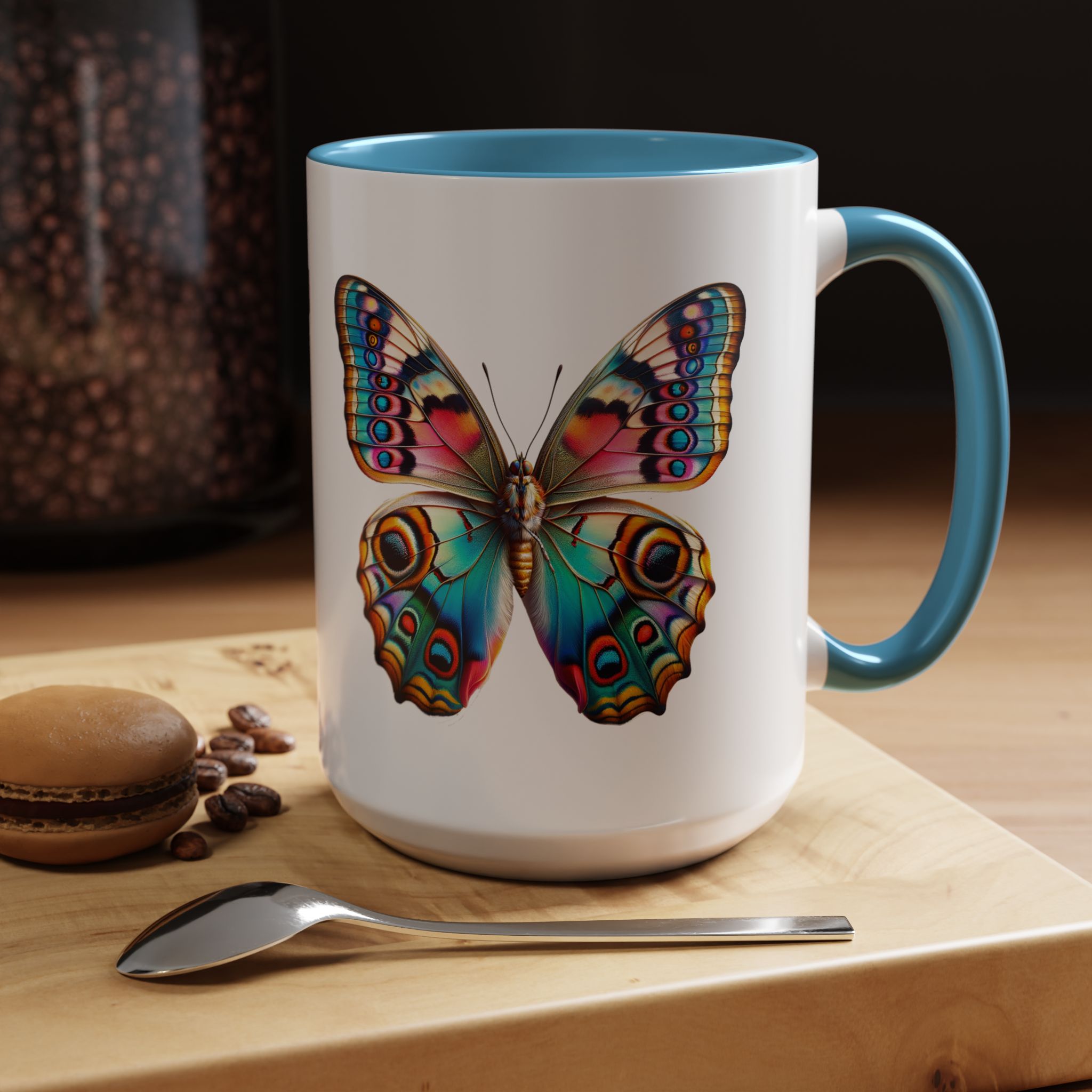 Coffee mug Butterfly unique cup boho gift for her office accessory cute mug nature design - Imagen 39