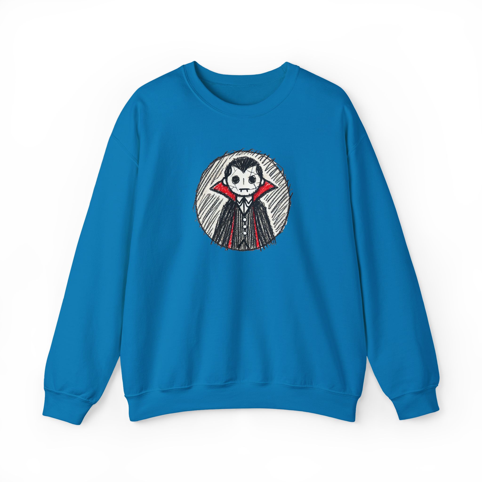 Dracula sweatshirt – Vampire sweatshirt – Gothic sweater vampire print - Image 26