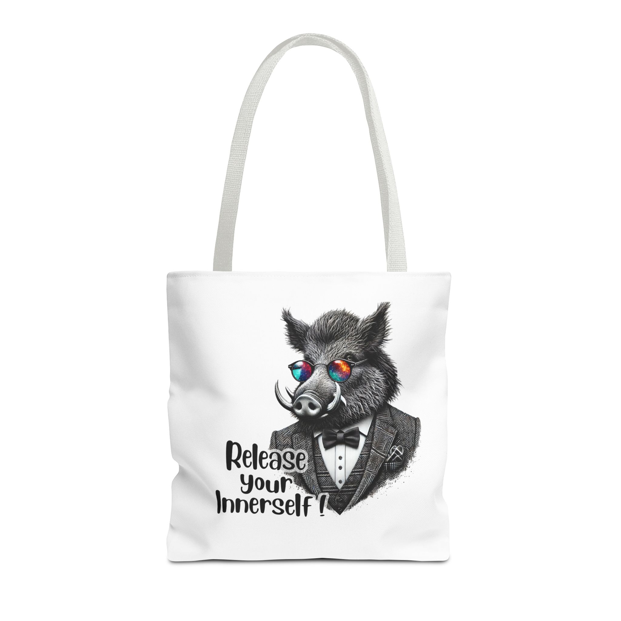 Canvas tote bag Motivational shoulder bag boar cute tote bag funny shoulder bag self confidence cool vintage bag – Image 15