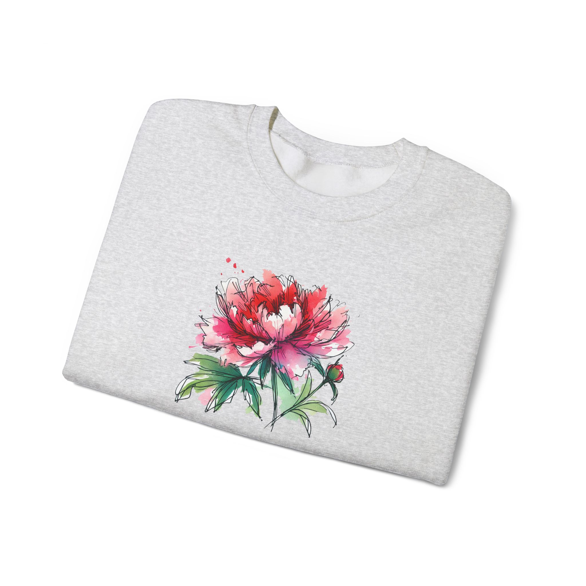 Flower sweatshirt – Tropical sweatshirt – Boho Flower sweater nature print - Image 5