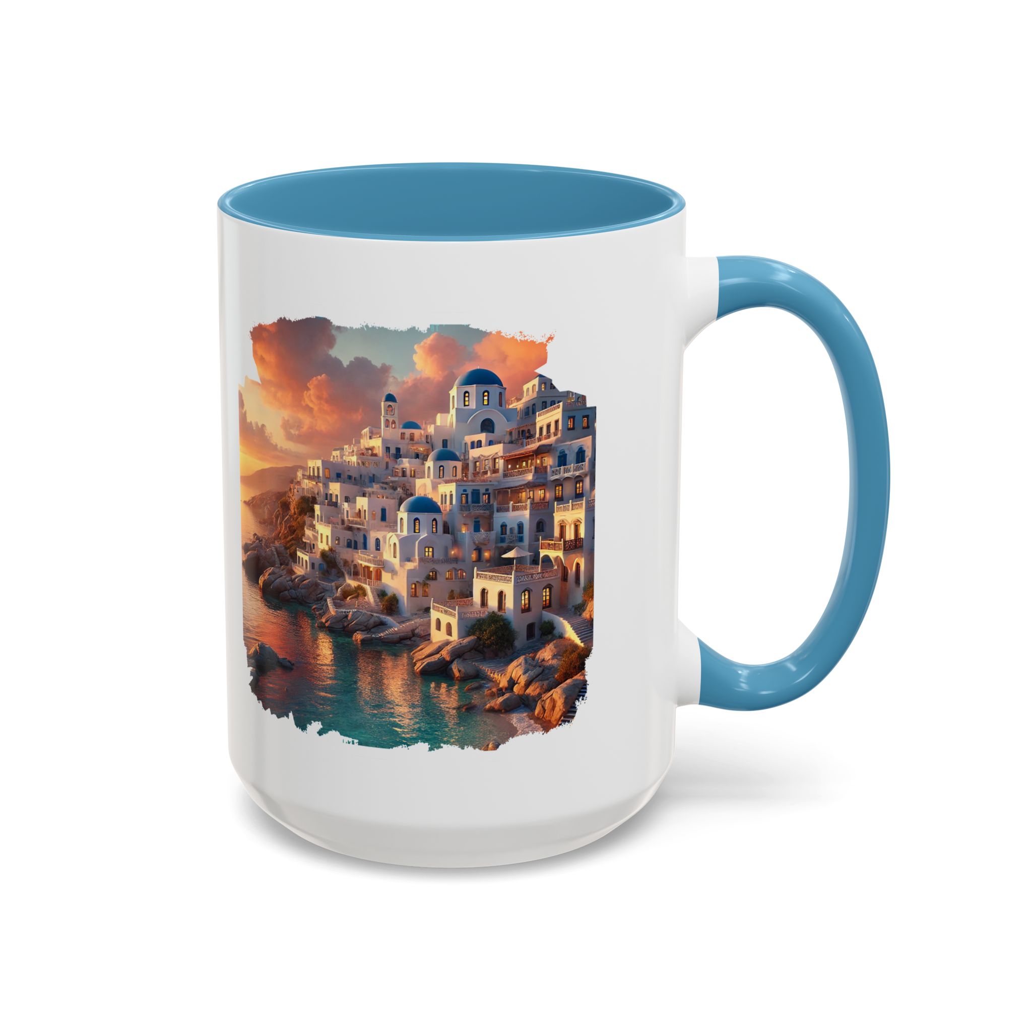 Office mug landscape Santorini caldera office mug nature print greece boho gift coffee cup tea accessory unique - Image 41