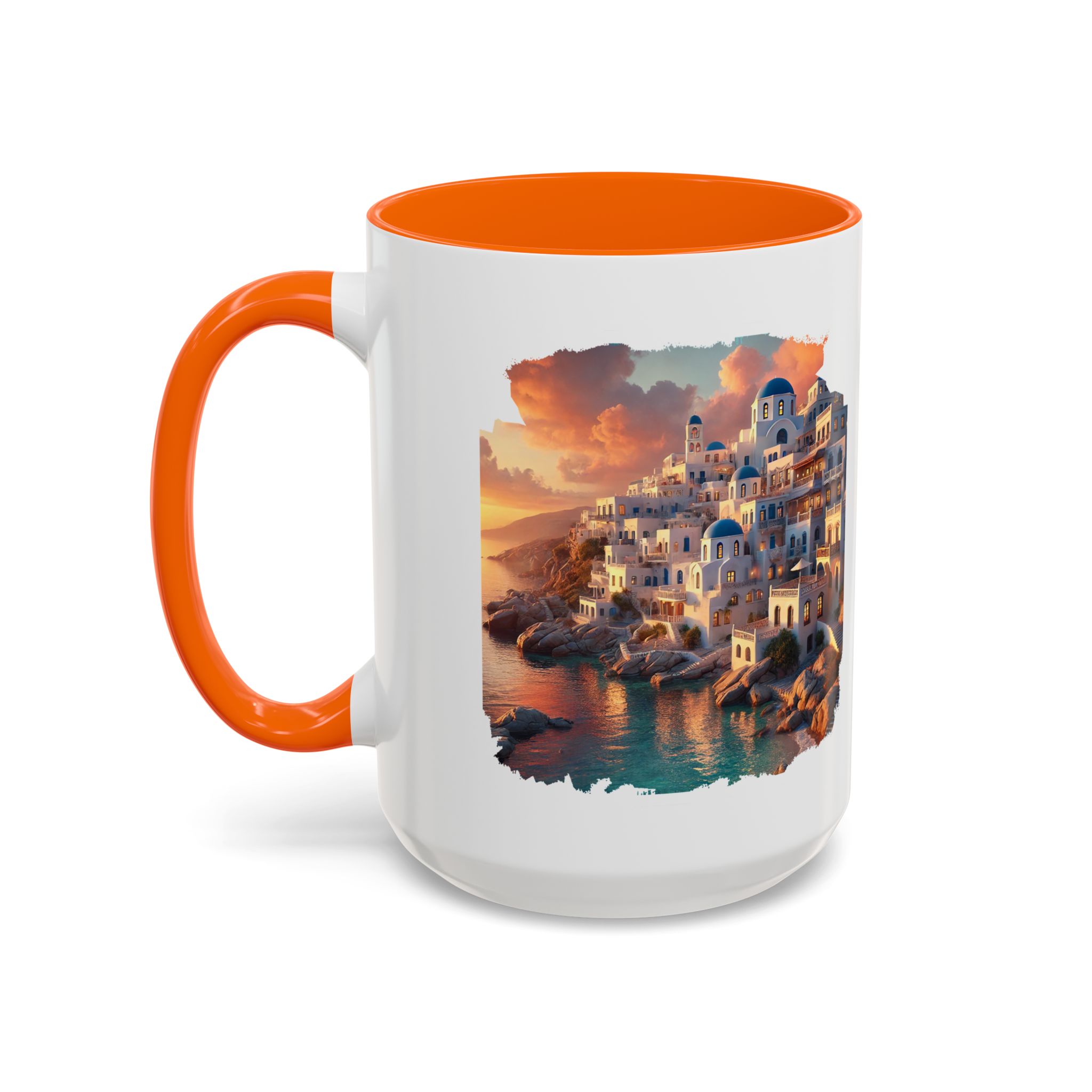 Office mug landscape Santorini caldera office mug nature print greece boho gift coffee cup tea accessory unique - Image 54