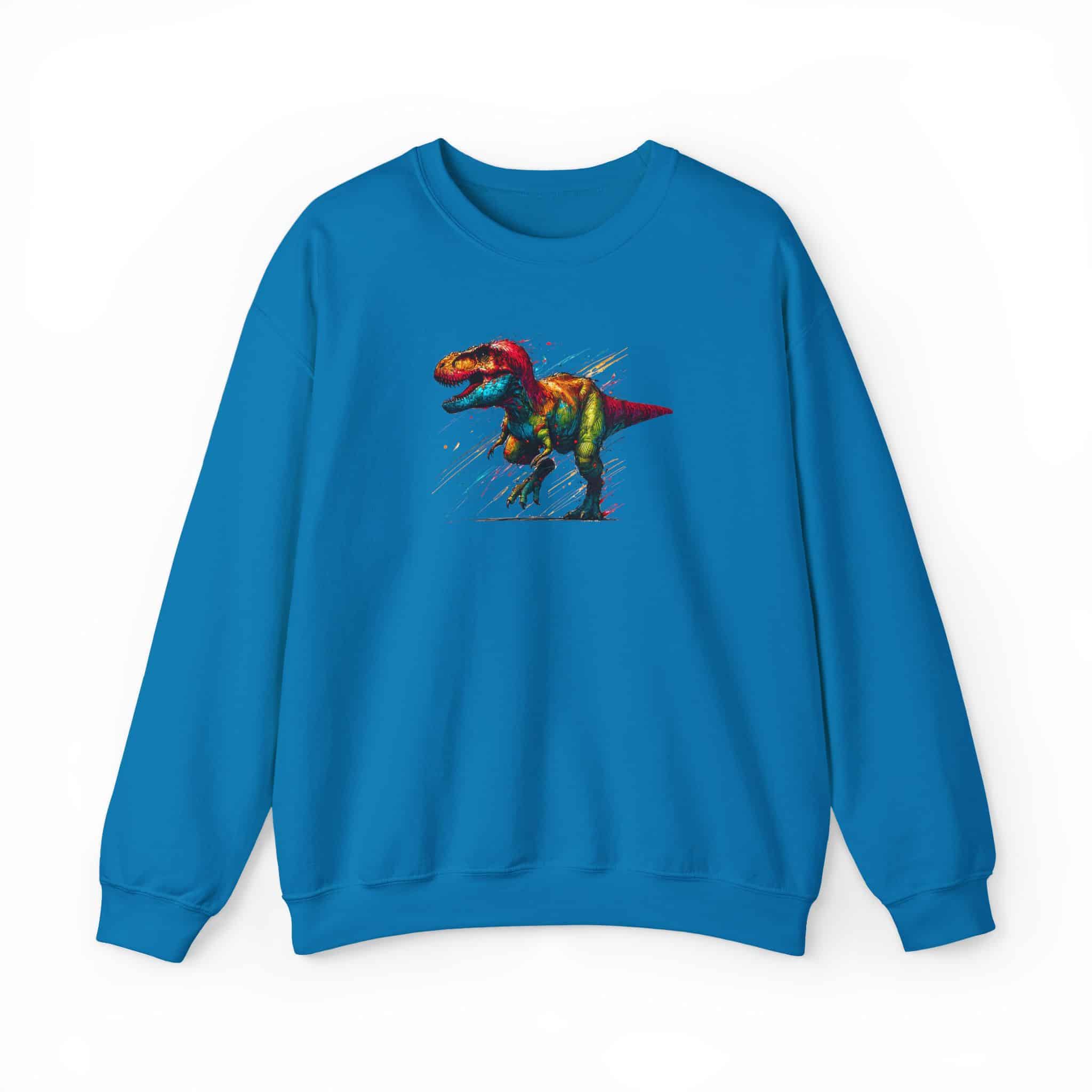 Jurassic sweatshirt – Dino sweatshirt – Triceratops sweater dinosaur print - Image 26