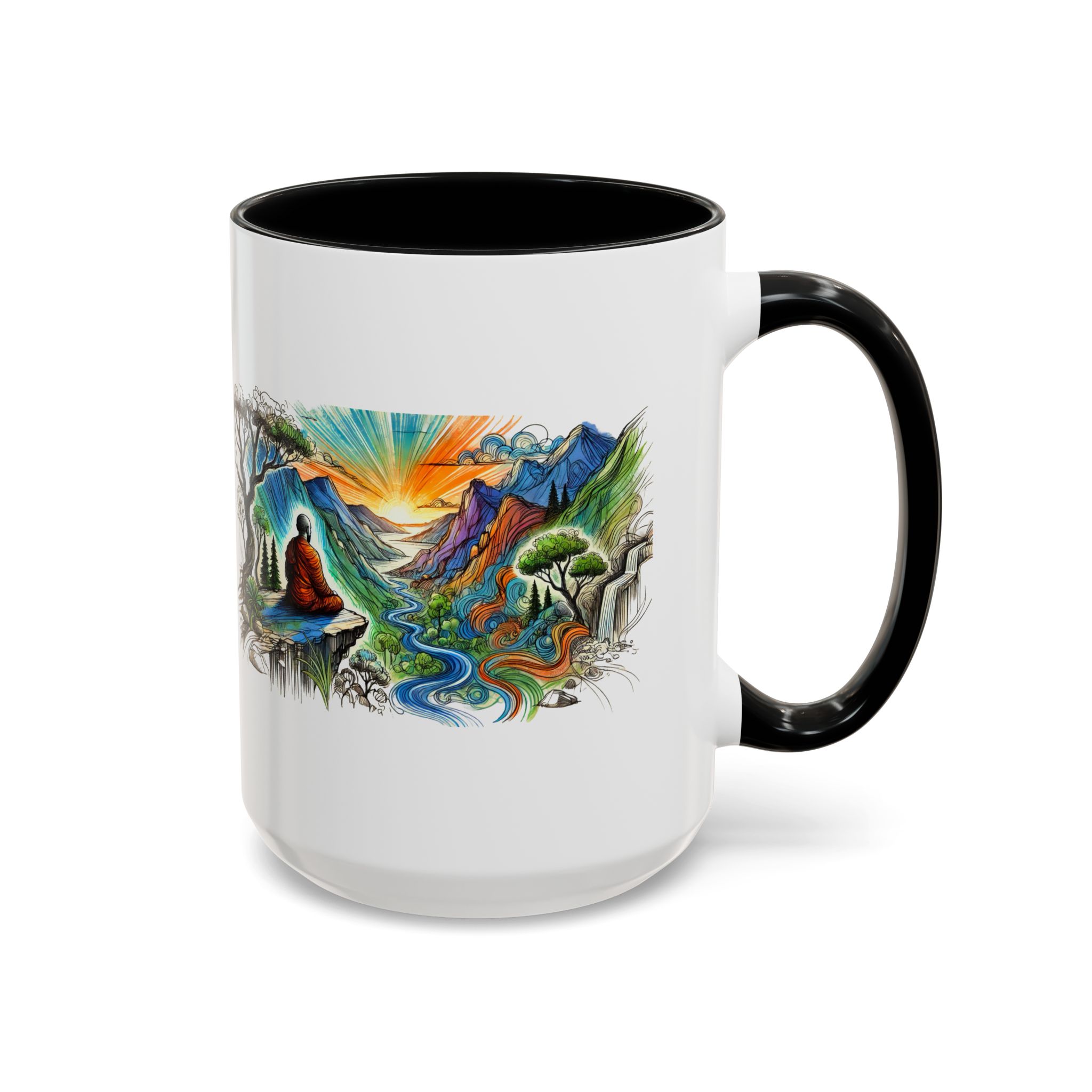 Unique mug Free spirit Tea Cup buddhism accessory Meditation Mug vintage mug yoga gift for her buddha design - Image 21