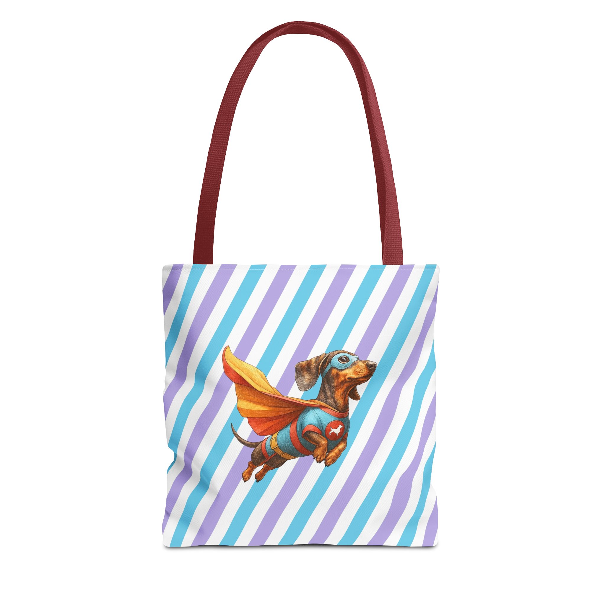 Fun Dachshund canva tote bag superhero Dog cute tote bag pet lover shoulder bag ethical cotton - Image 7