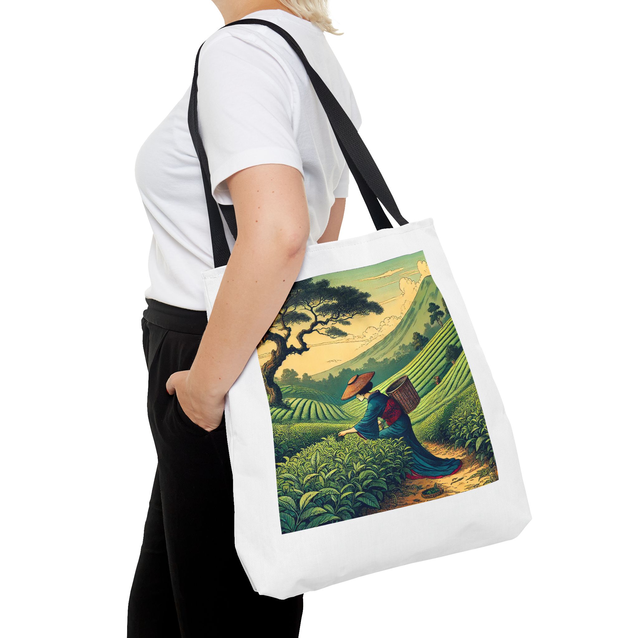 Japanese tote bag modern Asian style with ukiyo and traditional art design - Image 6