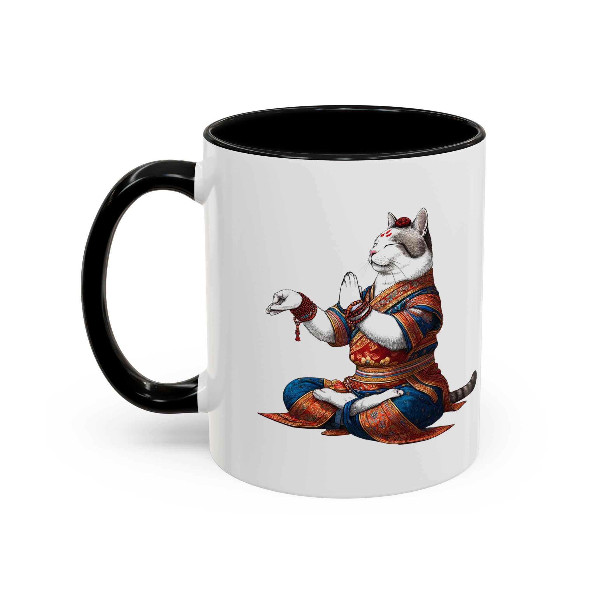 Office Mug cat lover yoga gift for mom Tea cup coffee Mug meditation accessory mindfulness pet design - Image 6