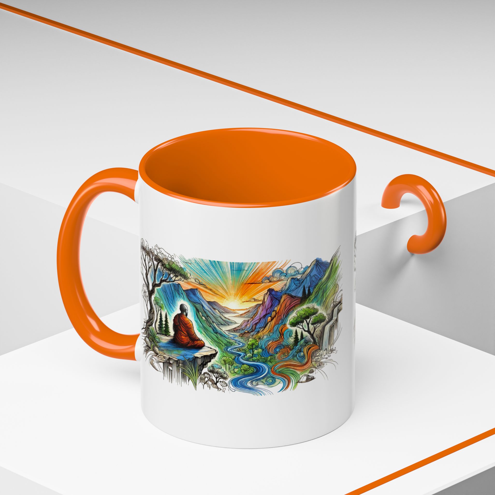 Unique mug Free spirit Tea Cup buddhism accessory Meditation Mug vintage mug yoga gift for her buddha design - Image 48