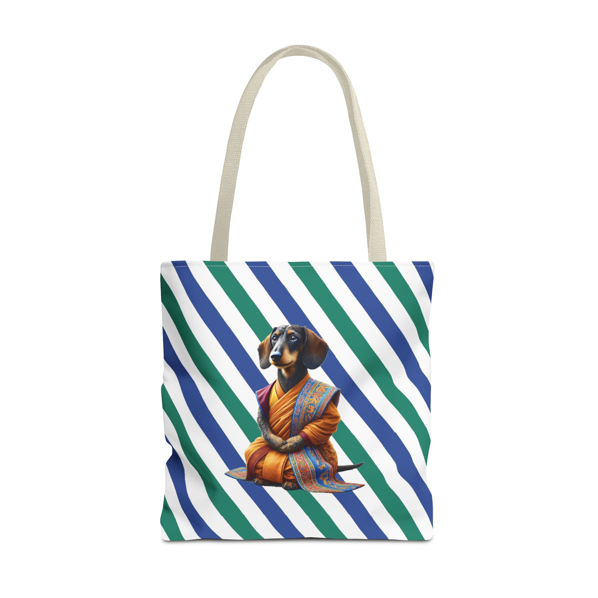 Meditation canvas tote bag Dog cute tote bag mindfulness design Dog funny gift colourful shoulder bag puppy purse - Image 23