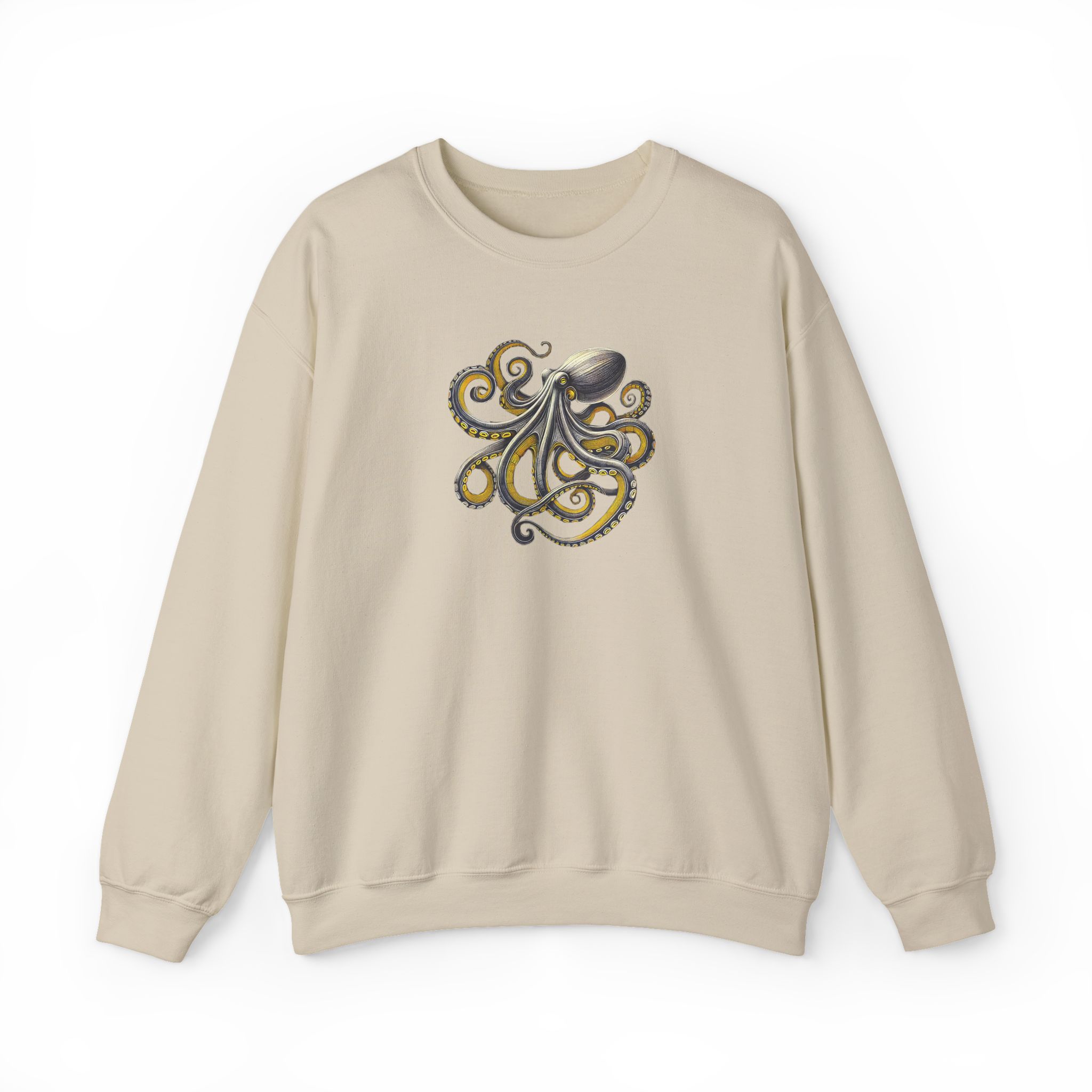 Octopus sweatshirt – Boho Octopus sweater – Japan Octopus Sweatshirt nature print - Image 10